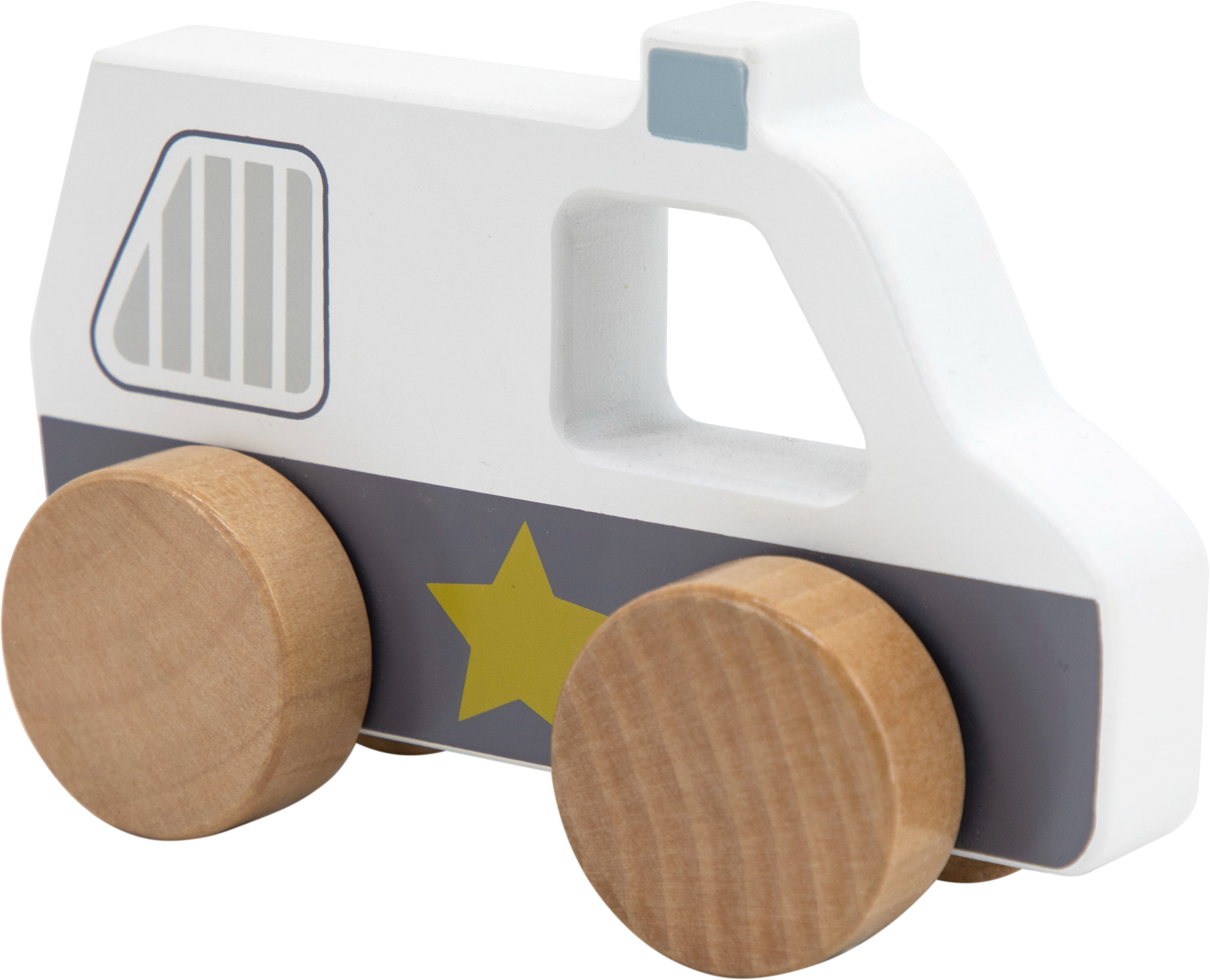 Polizeiauto aus Holz