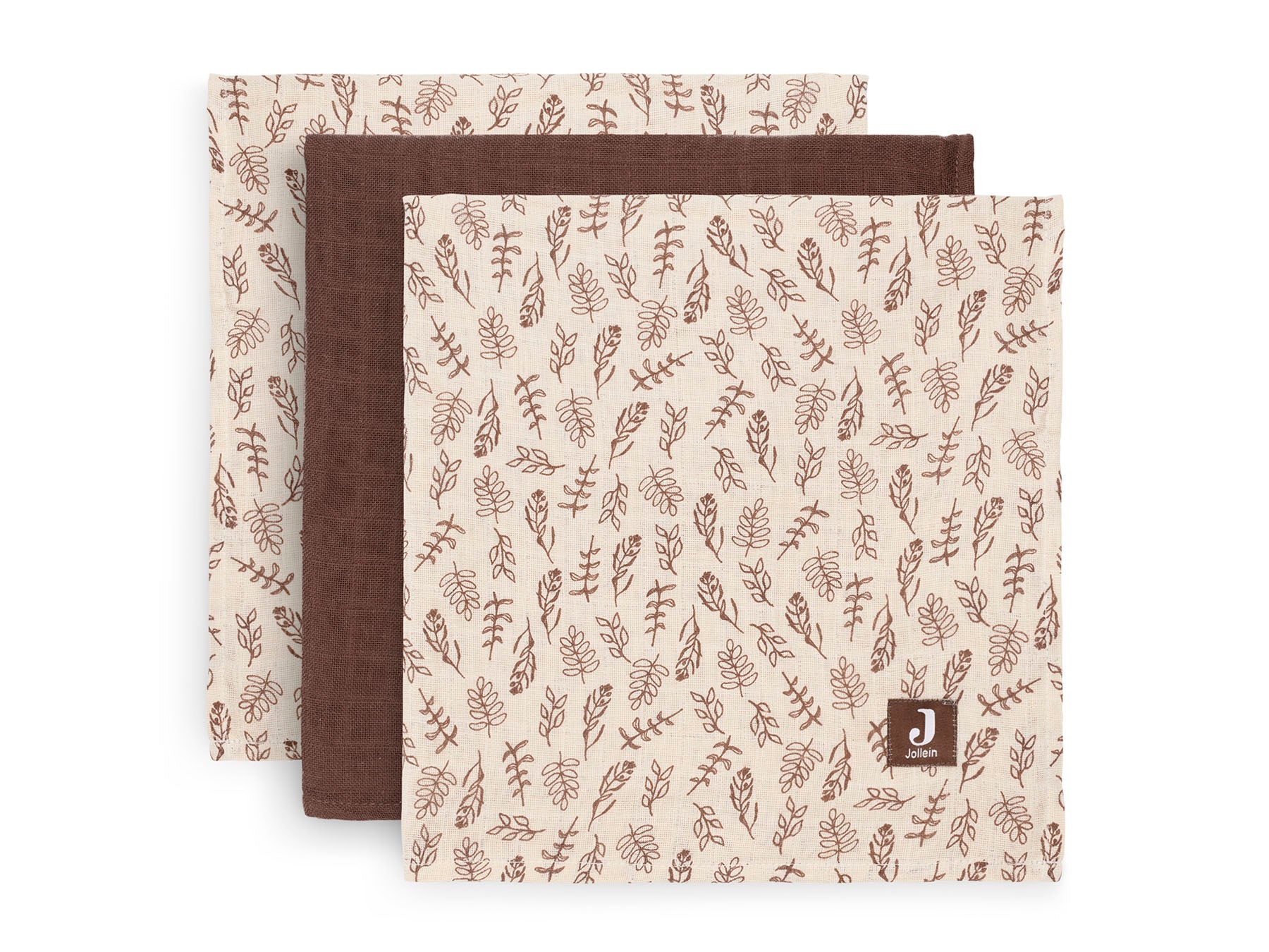 Jollein Multi-Spucktücher – 3er-Set (70×70 cm)