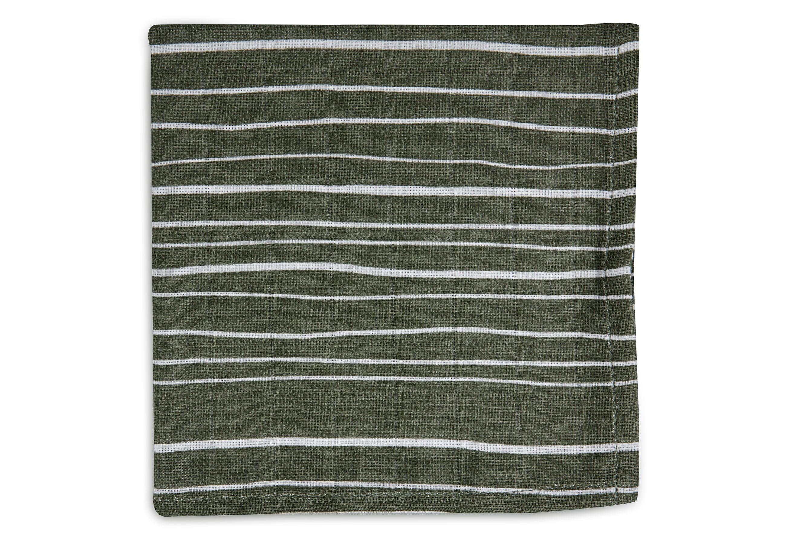 Jollein Spucktücher „Stripe & Olive“ – 2er Set (31x31cm)
