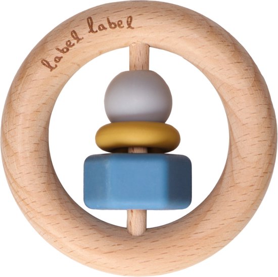 Beißring rund aus Holz & Silikon