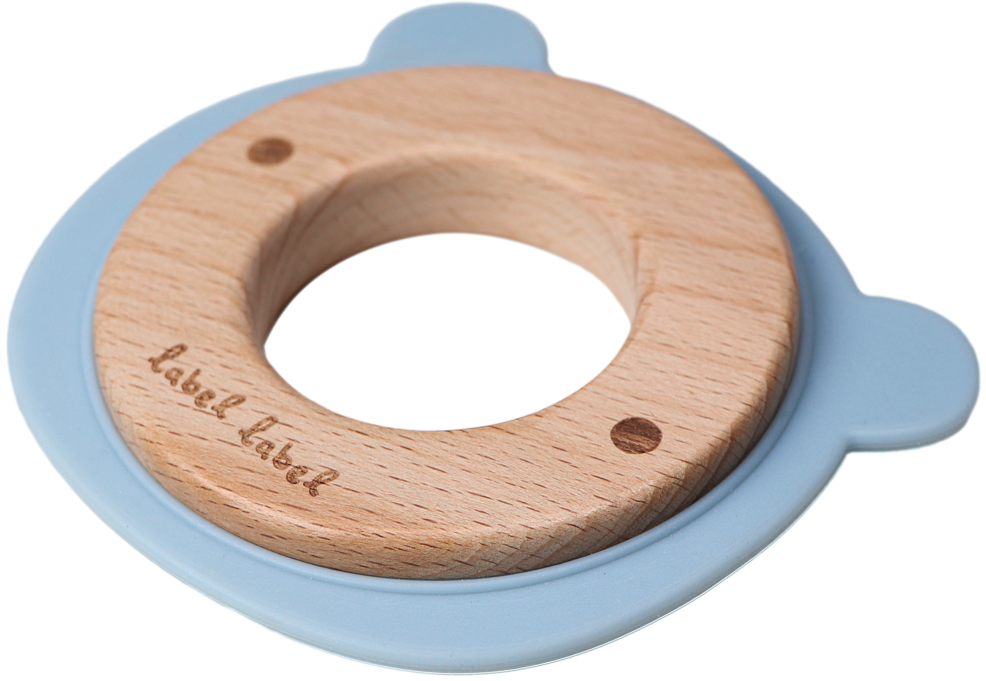 Beißring Holz & Silikon – Bärenkopf