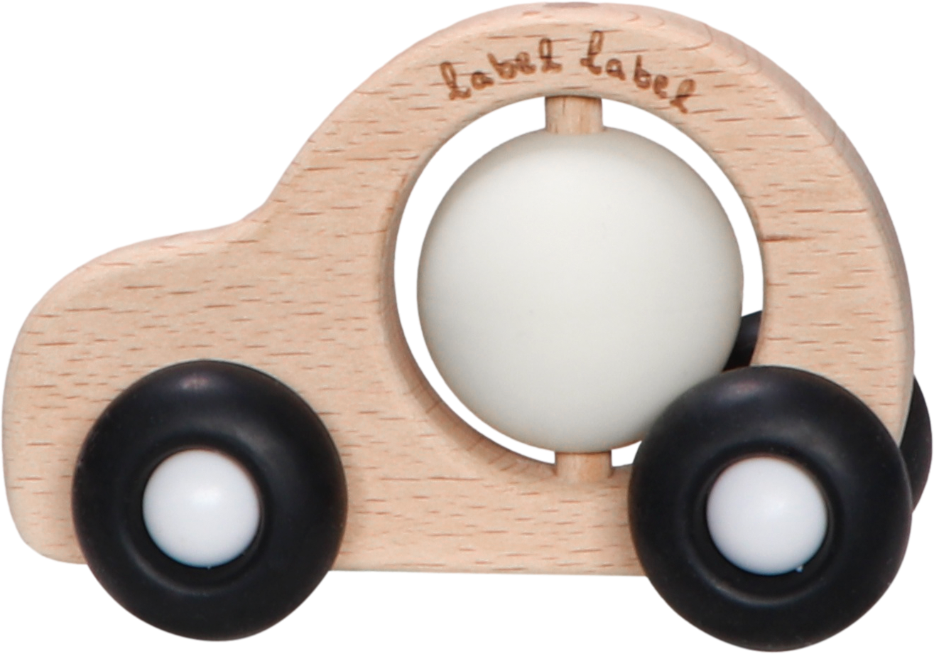 Beißspielzeug auf Rädern - Holz & Silikon - Auto Design