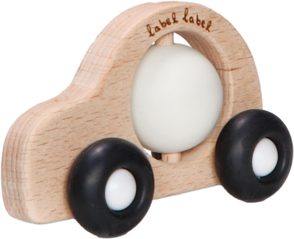 Beißspielzeug auf Rädern - Holz & Silikon - Auto Design