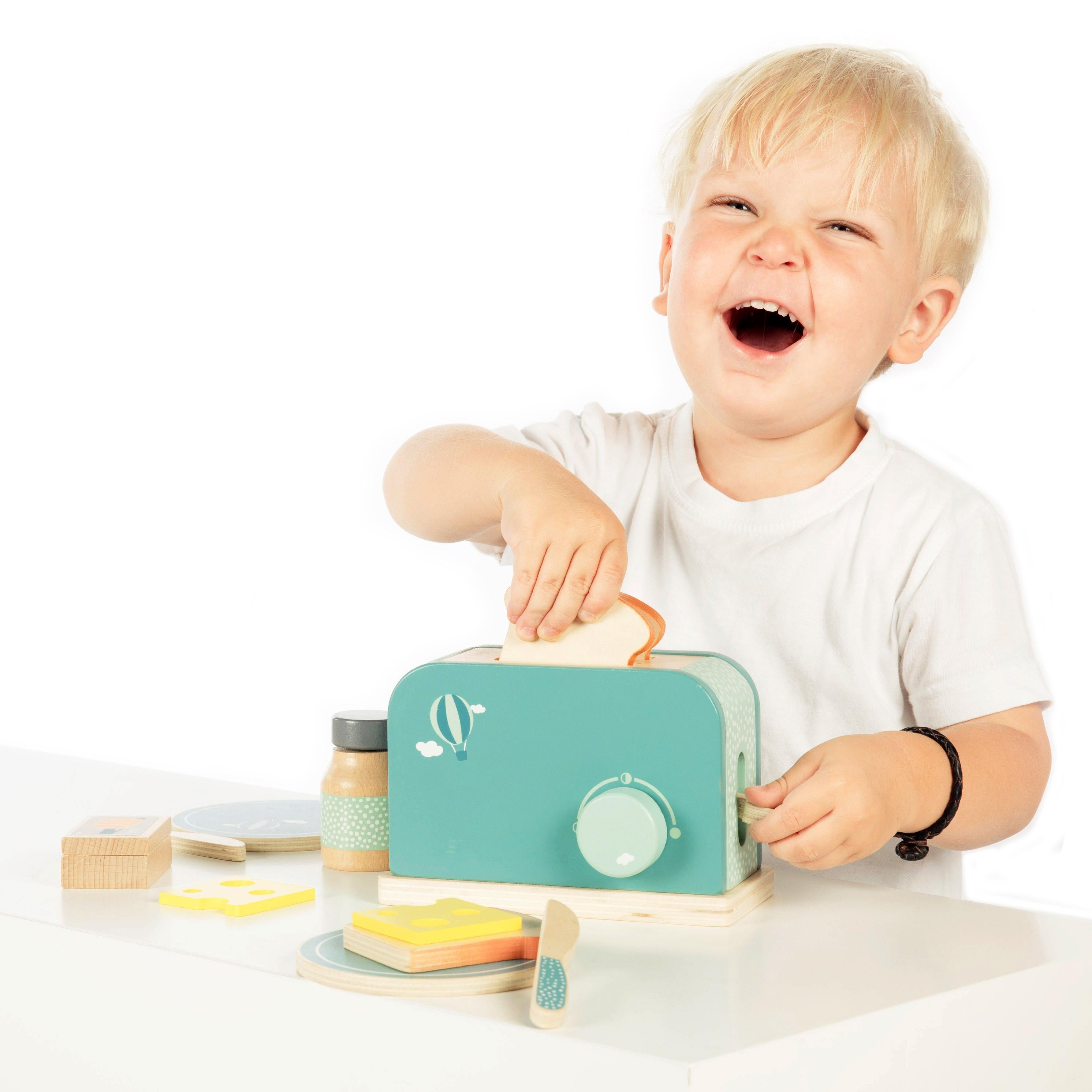 Toaster aus Holz verschiedene Farben - ab 3 Jahren