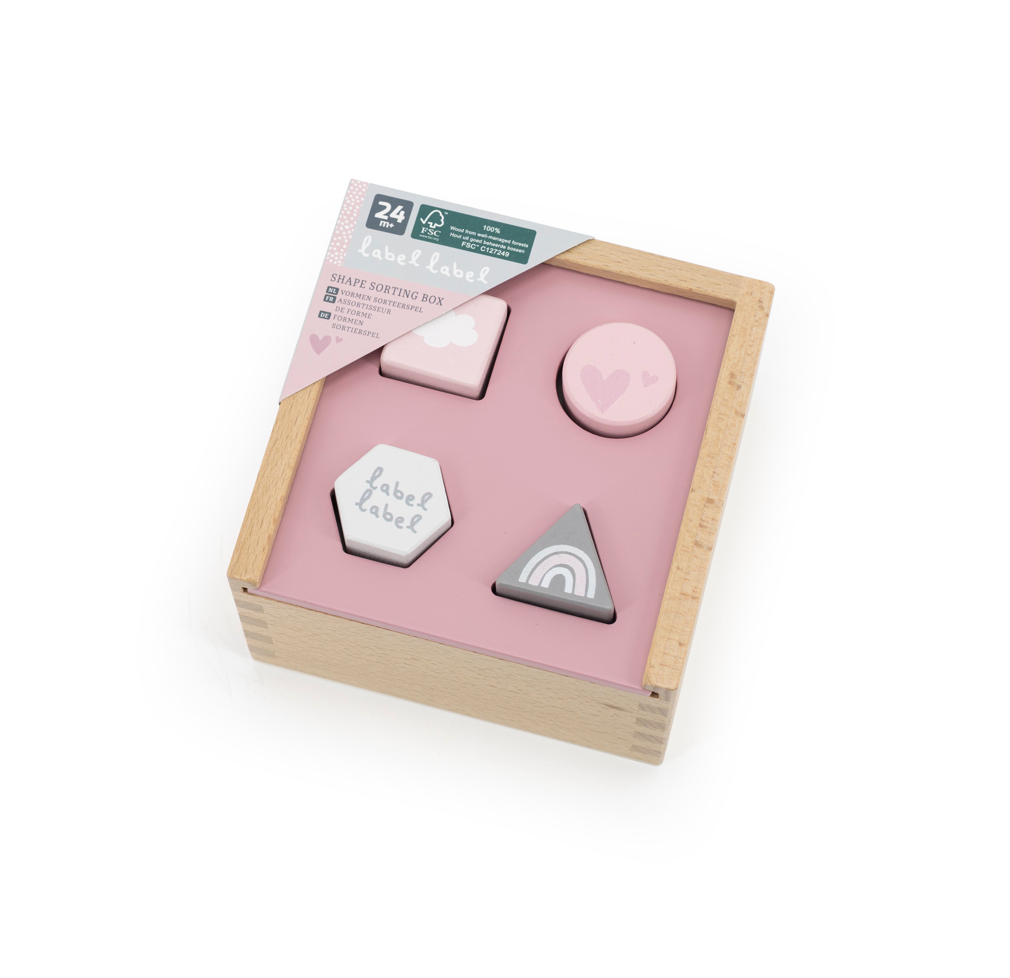 Sortierspiel Formen aus Holz