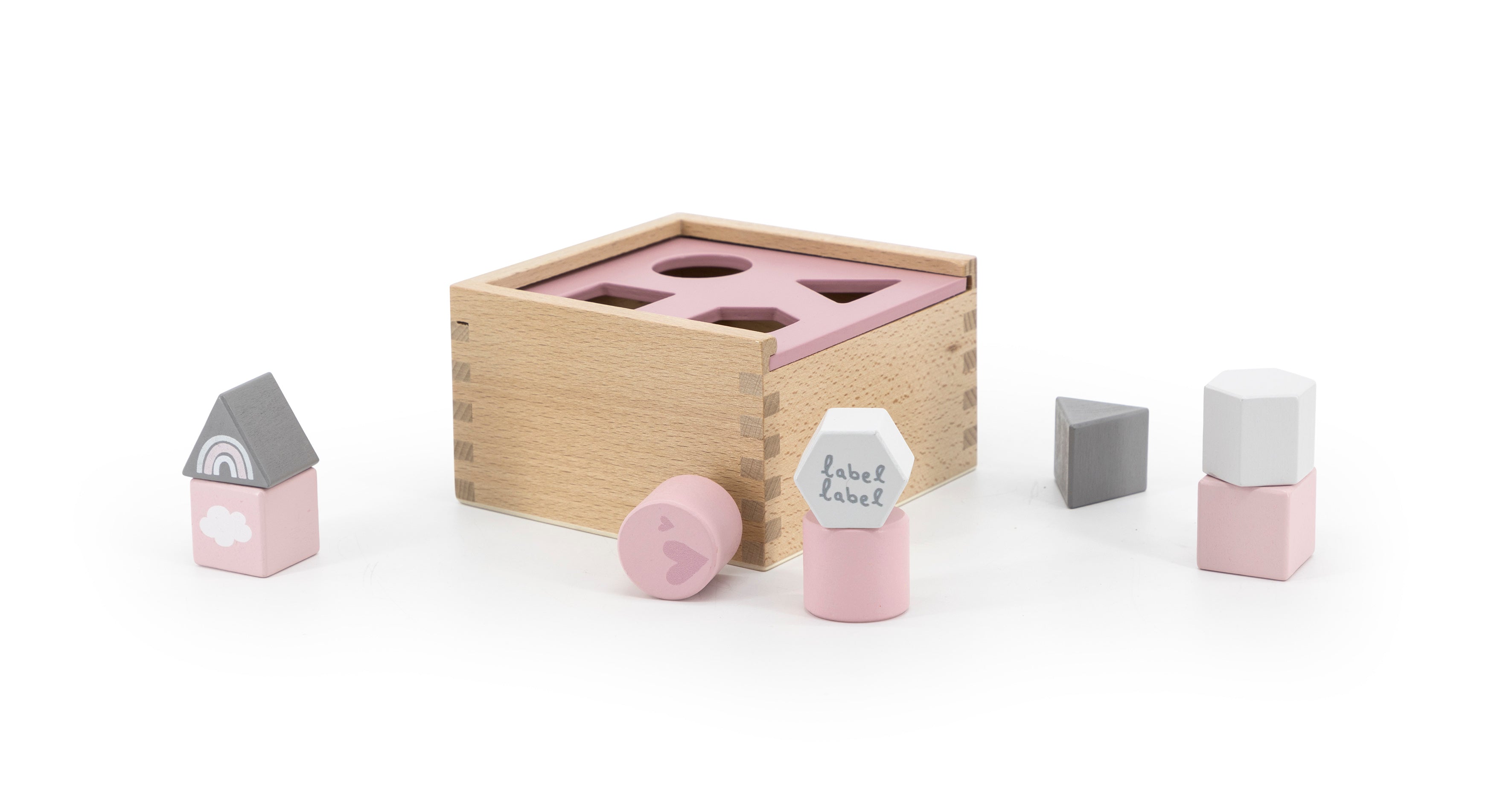 Sortierspiel Formen aus Holz