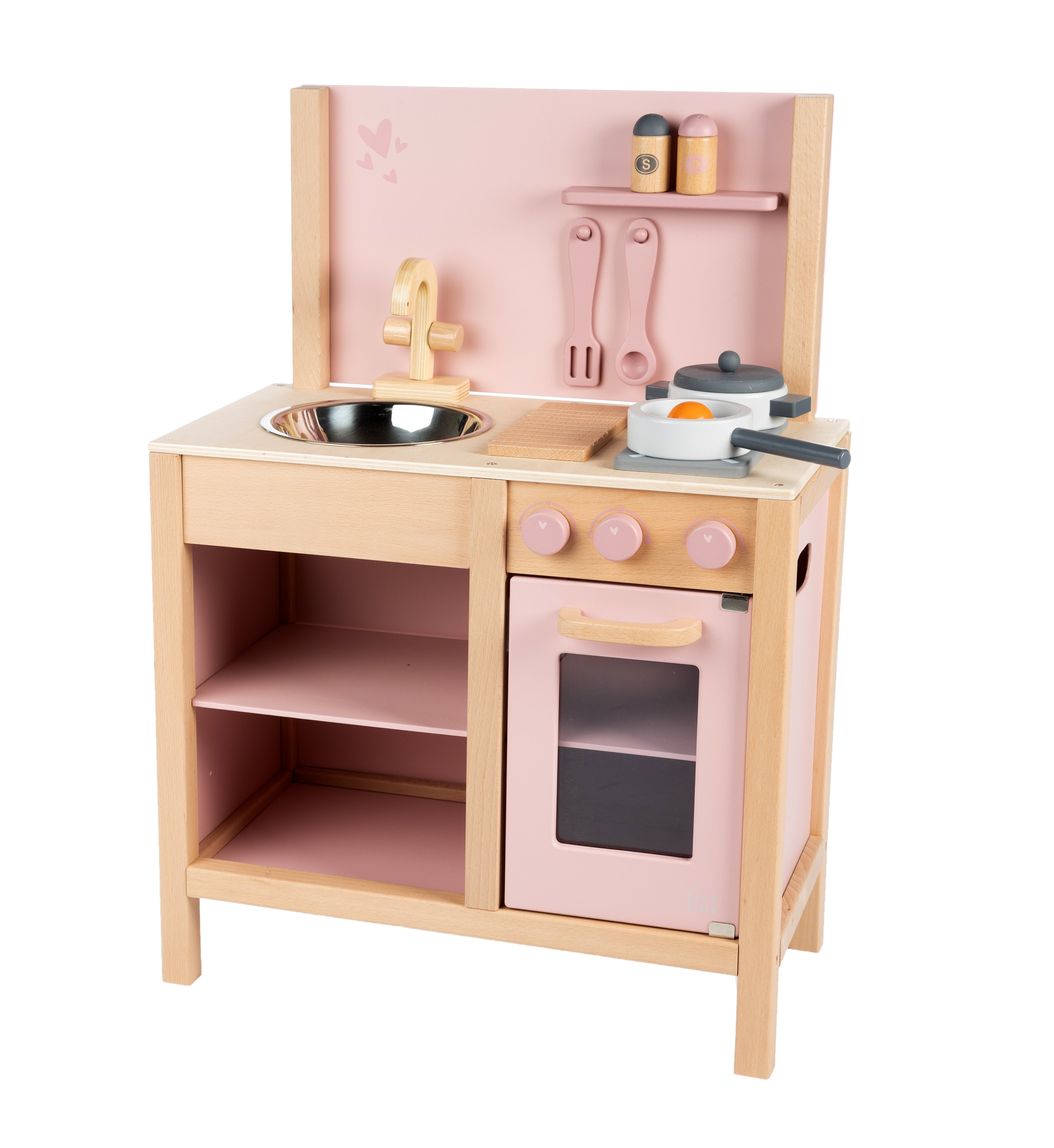 Kinderküche aus Holz mit Zubehör