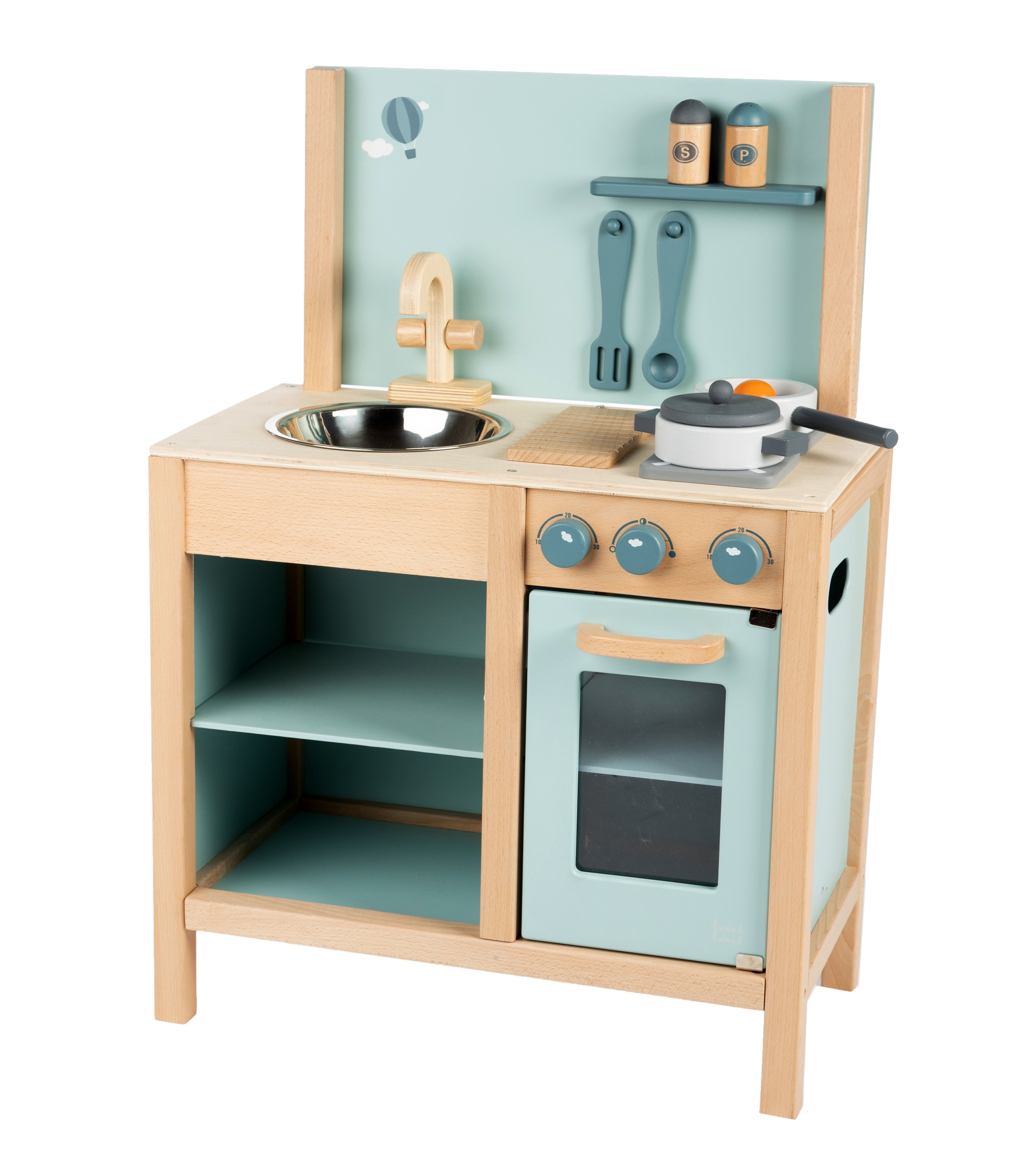 Kinderküche aus Holz mit Zubehör