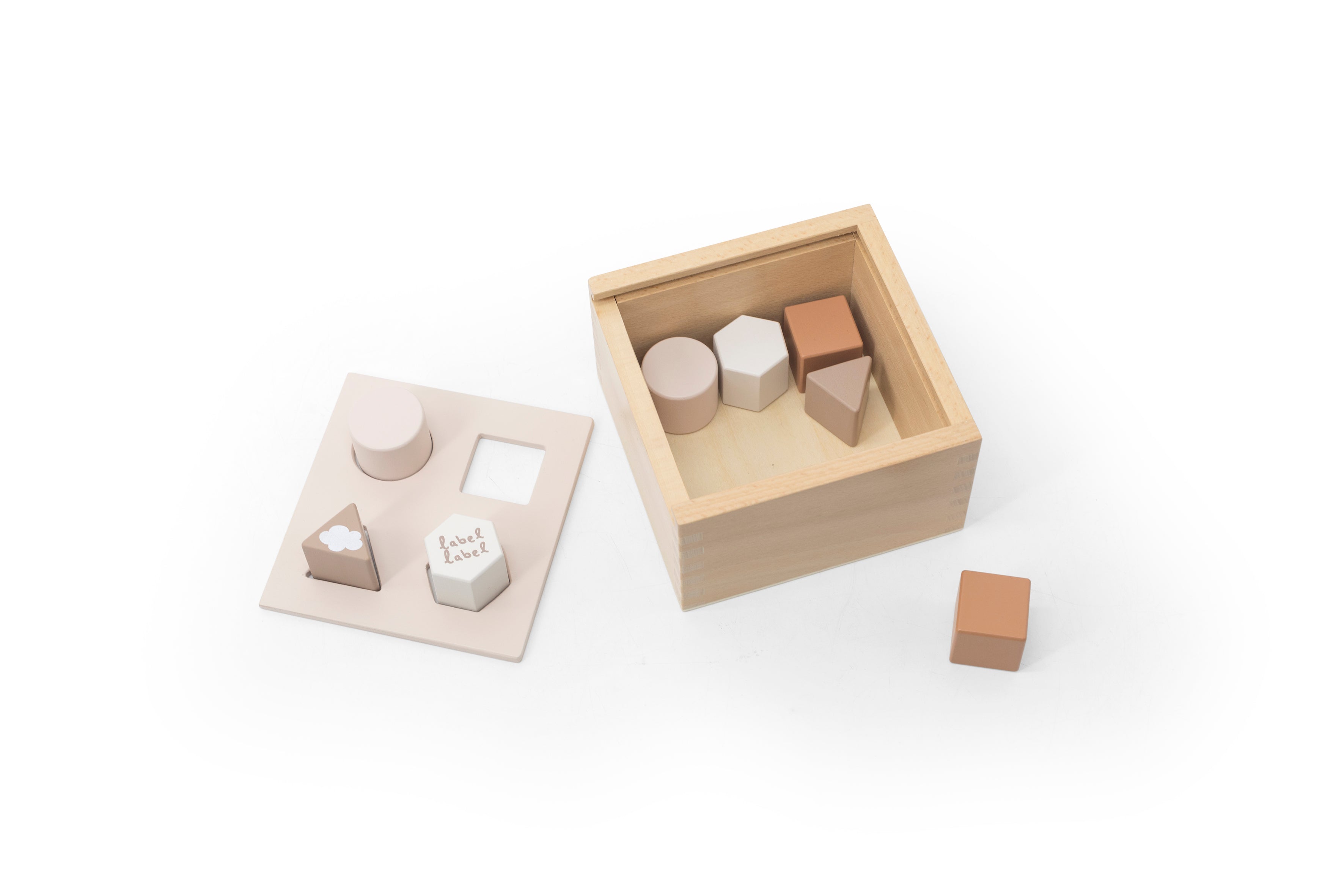 Sortierspiel Formen aus Holz
