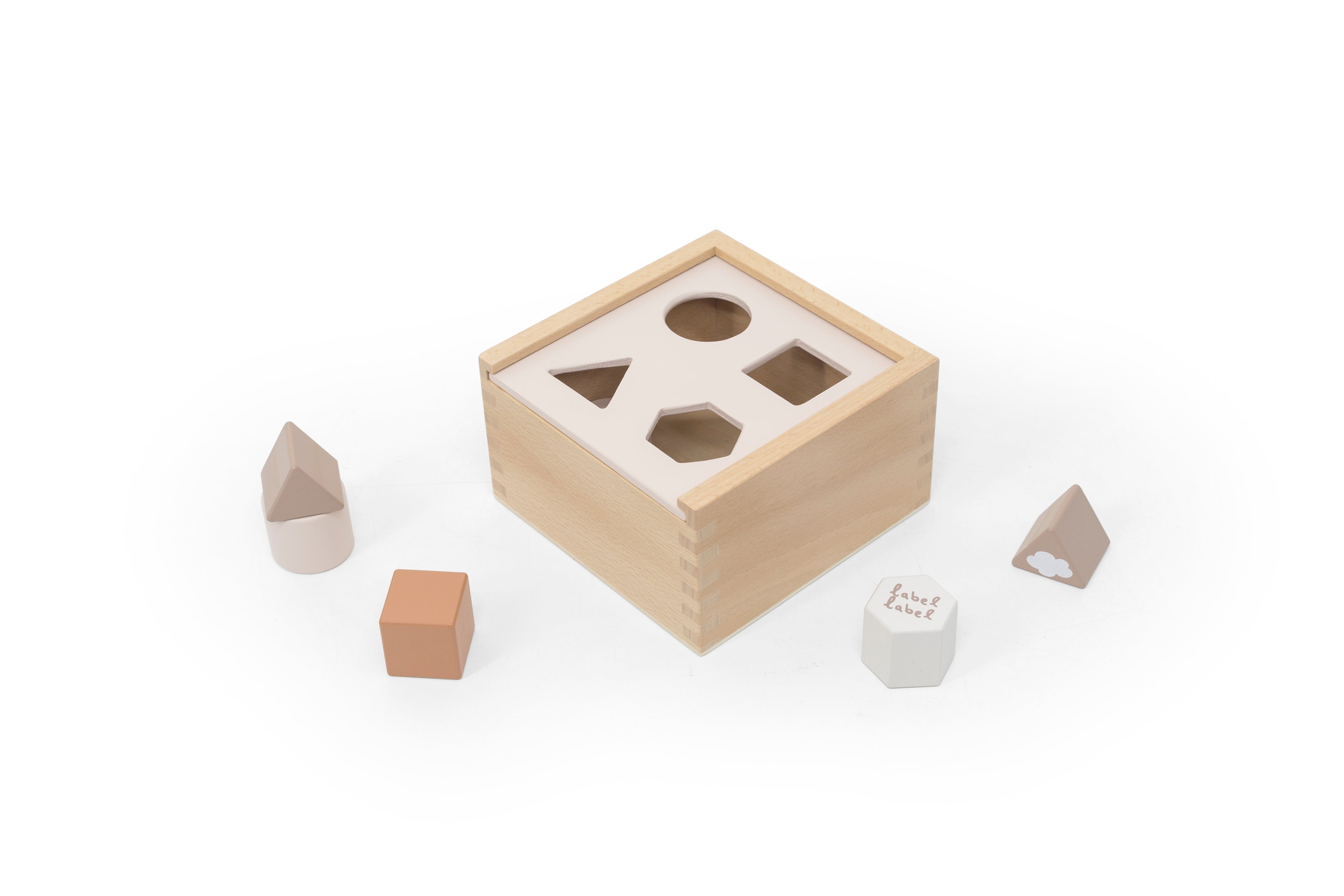 Sortierspiel Formen aus Holz