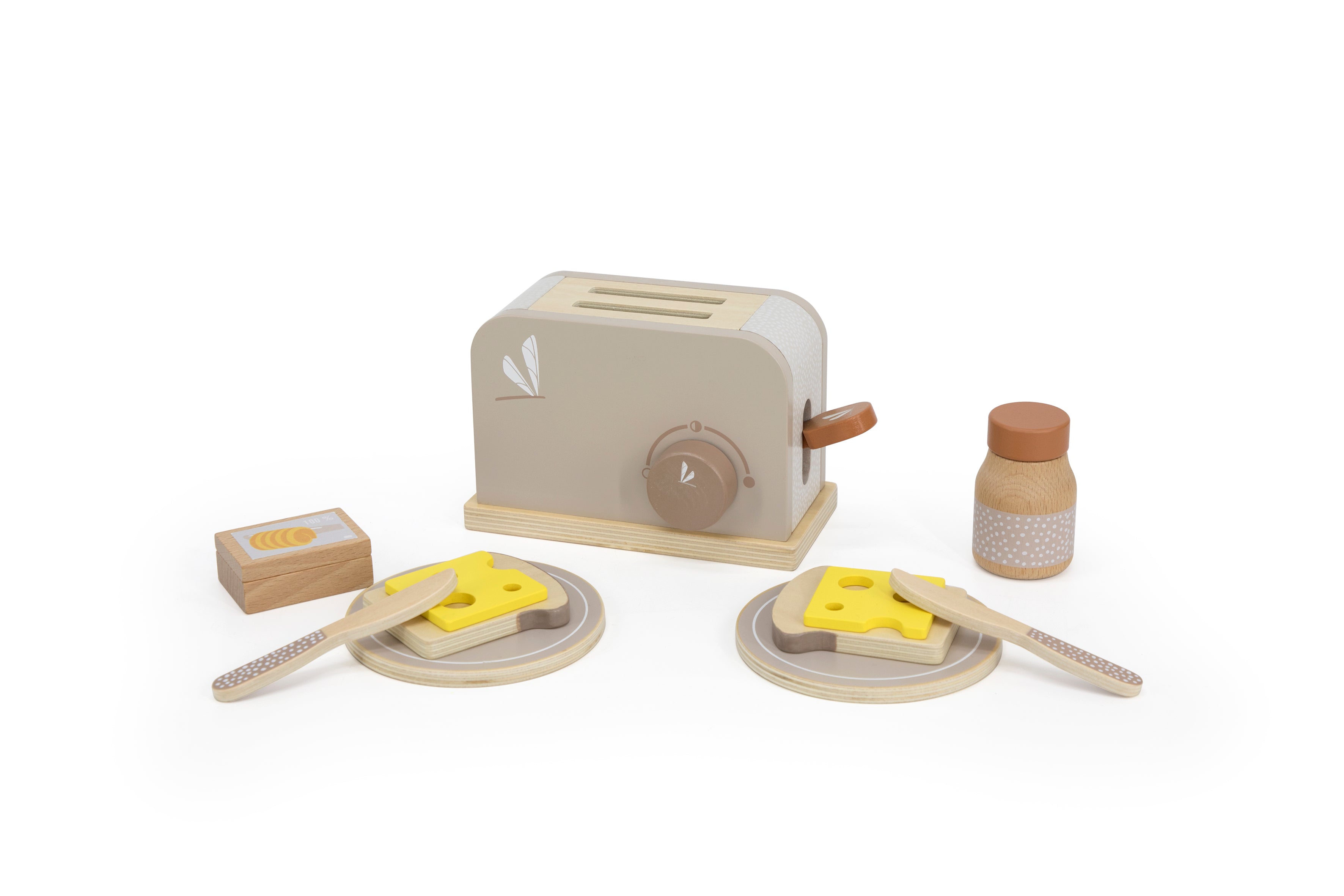 Toaster aus Holz verschiedene Farben - ab 3 Jahren