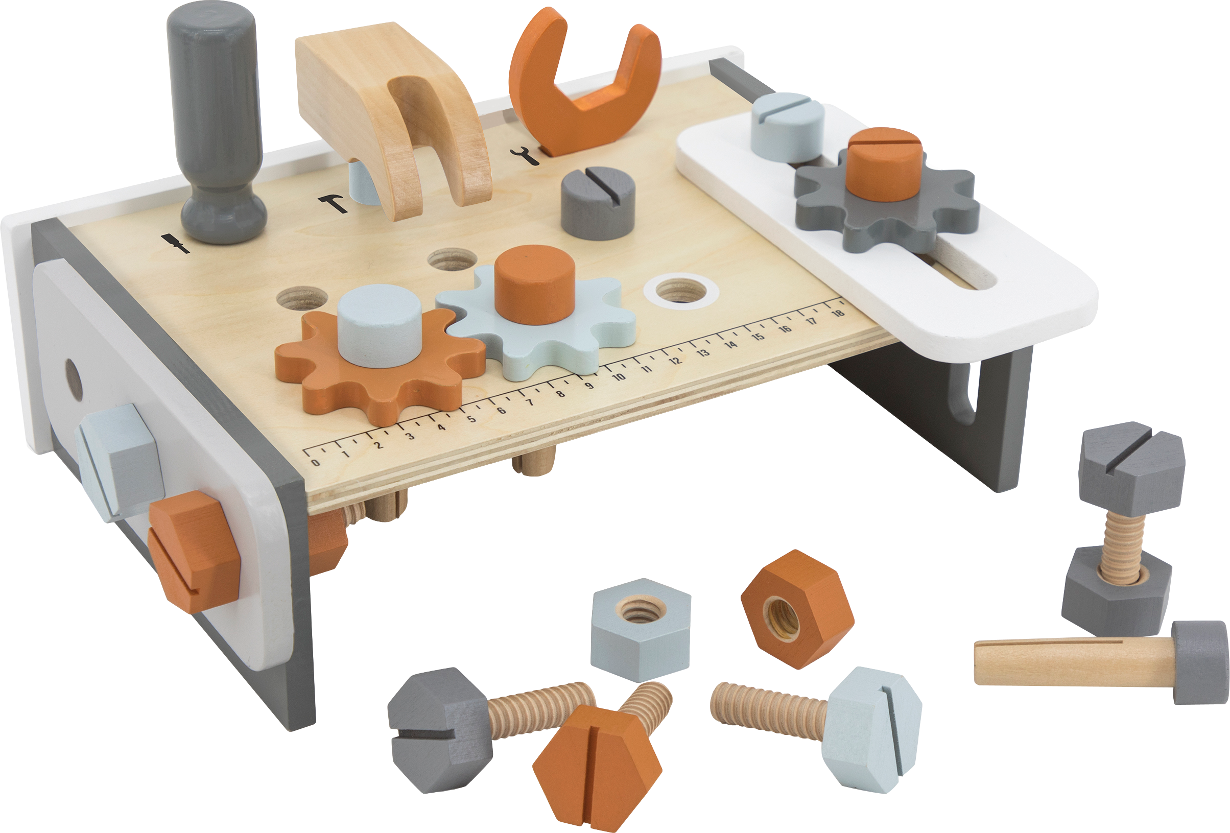 Tisch-Werkbank aus Holz