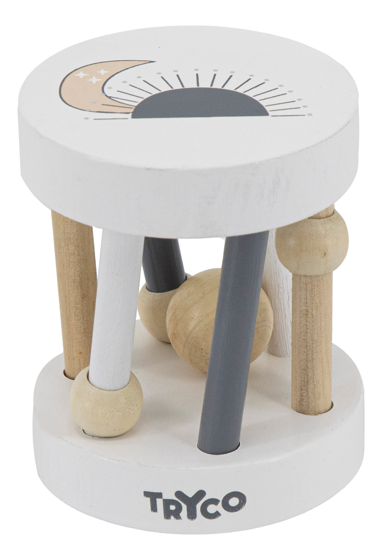 Rollrassel aus Holz