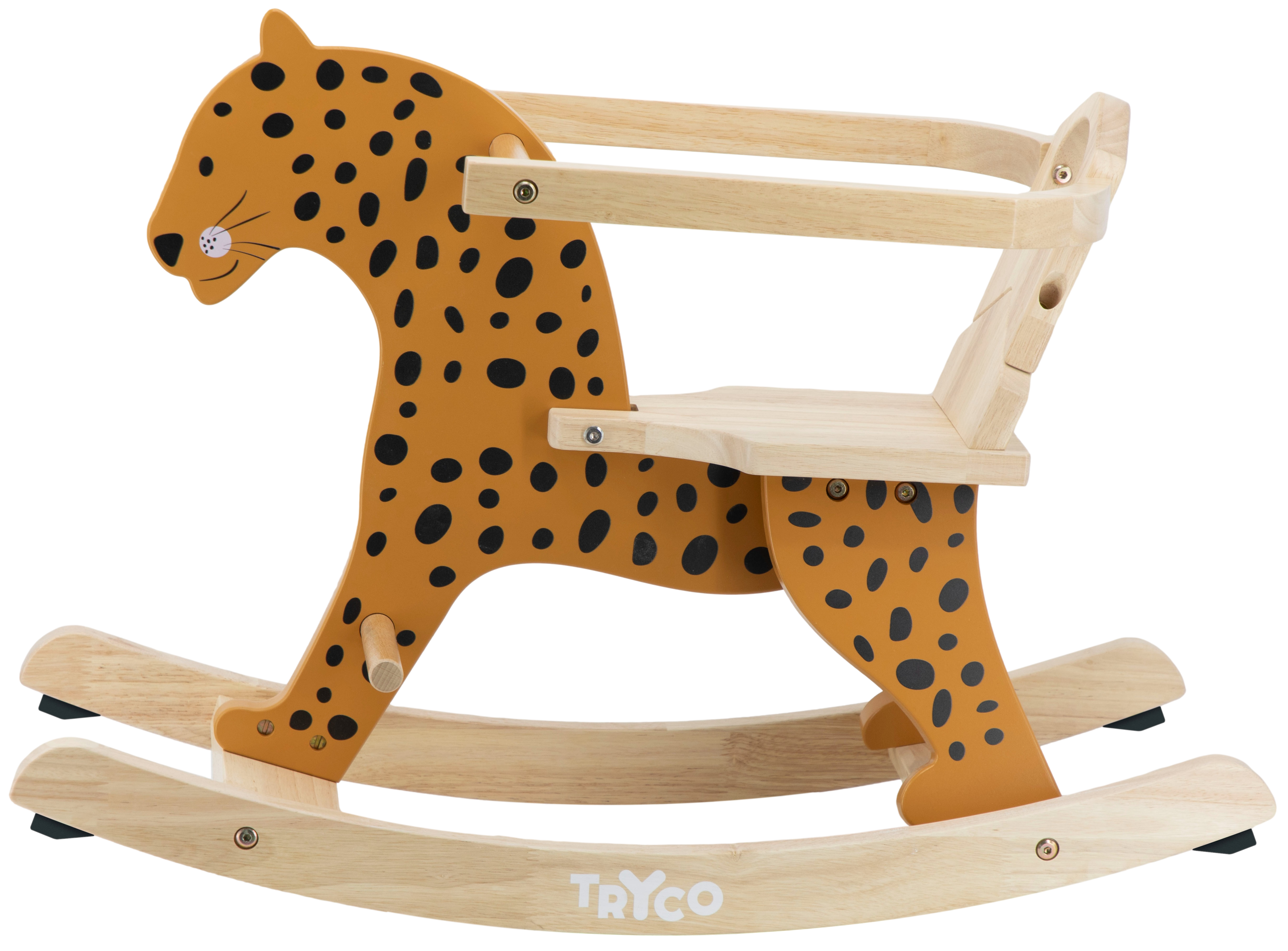 Schaukel-Leopard aus Holz