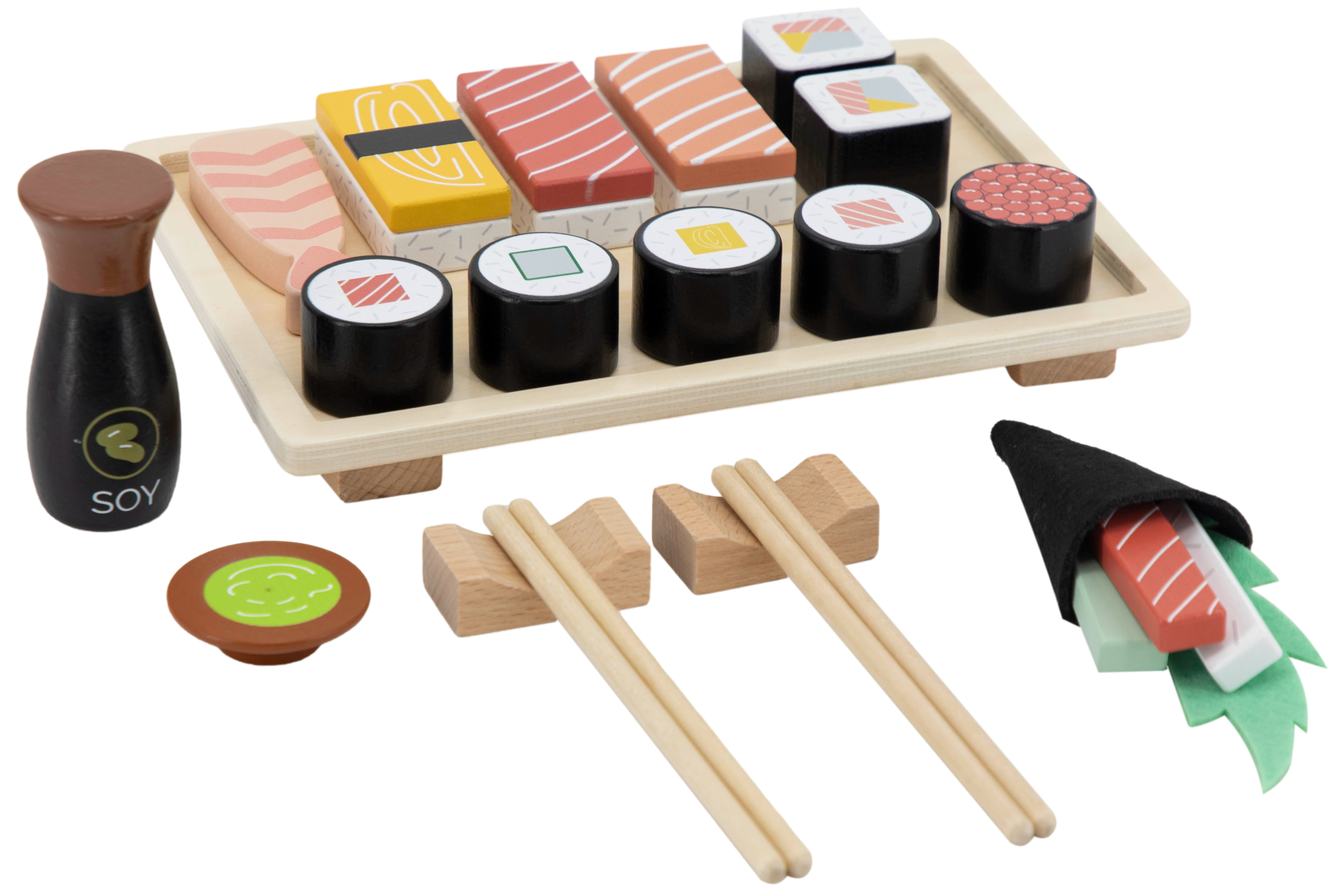 Sushi-Set aus Holz