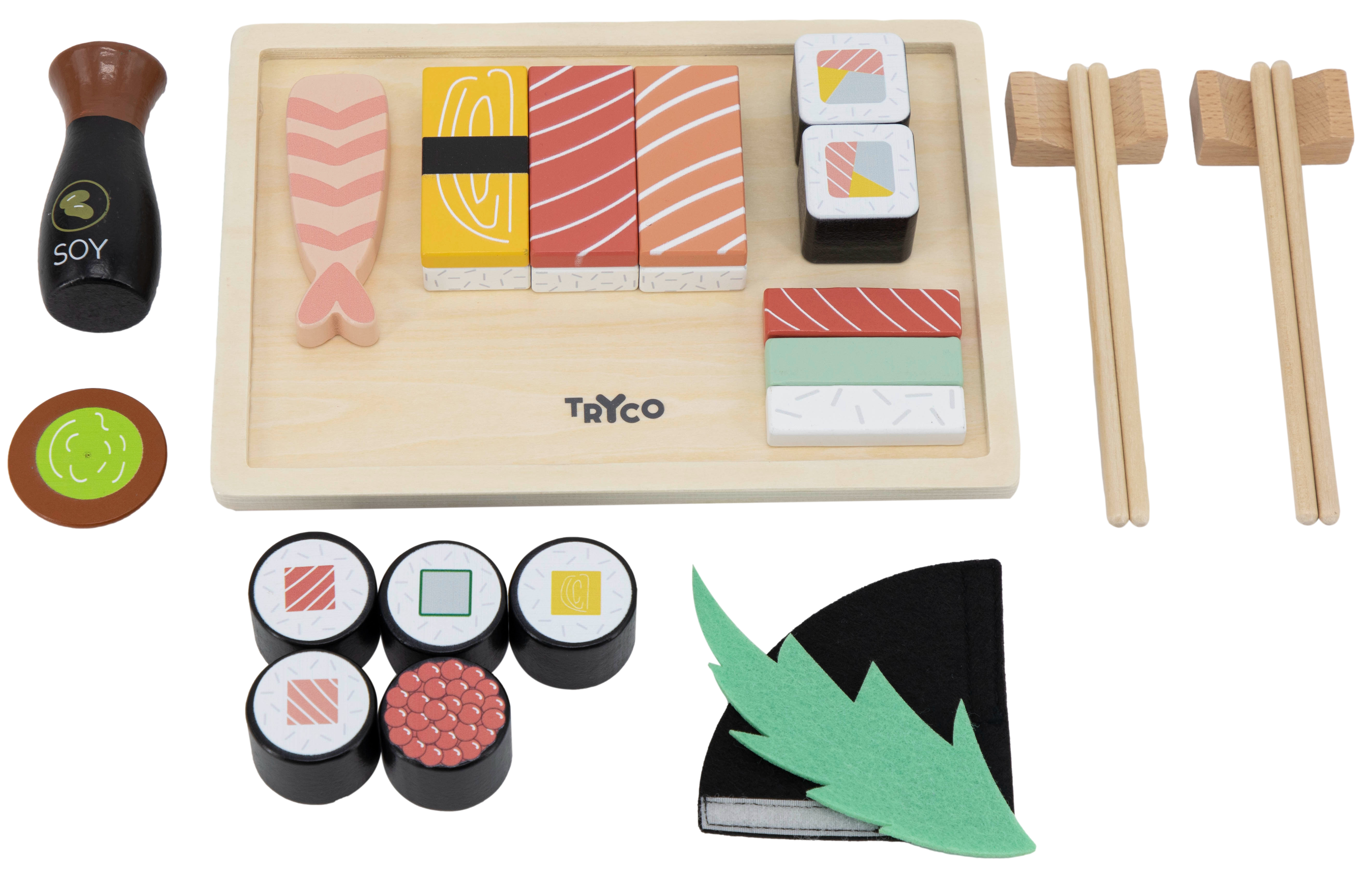 Sushi-Set aus Holz