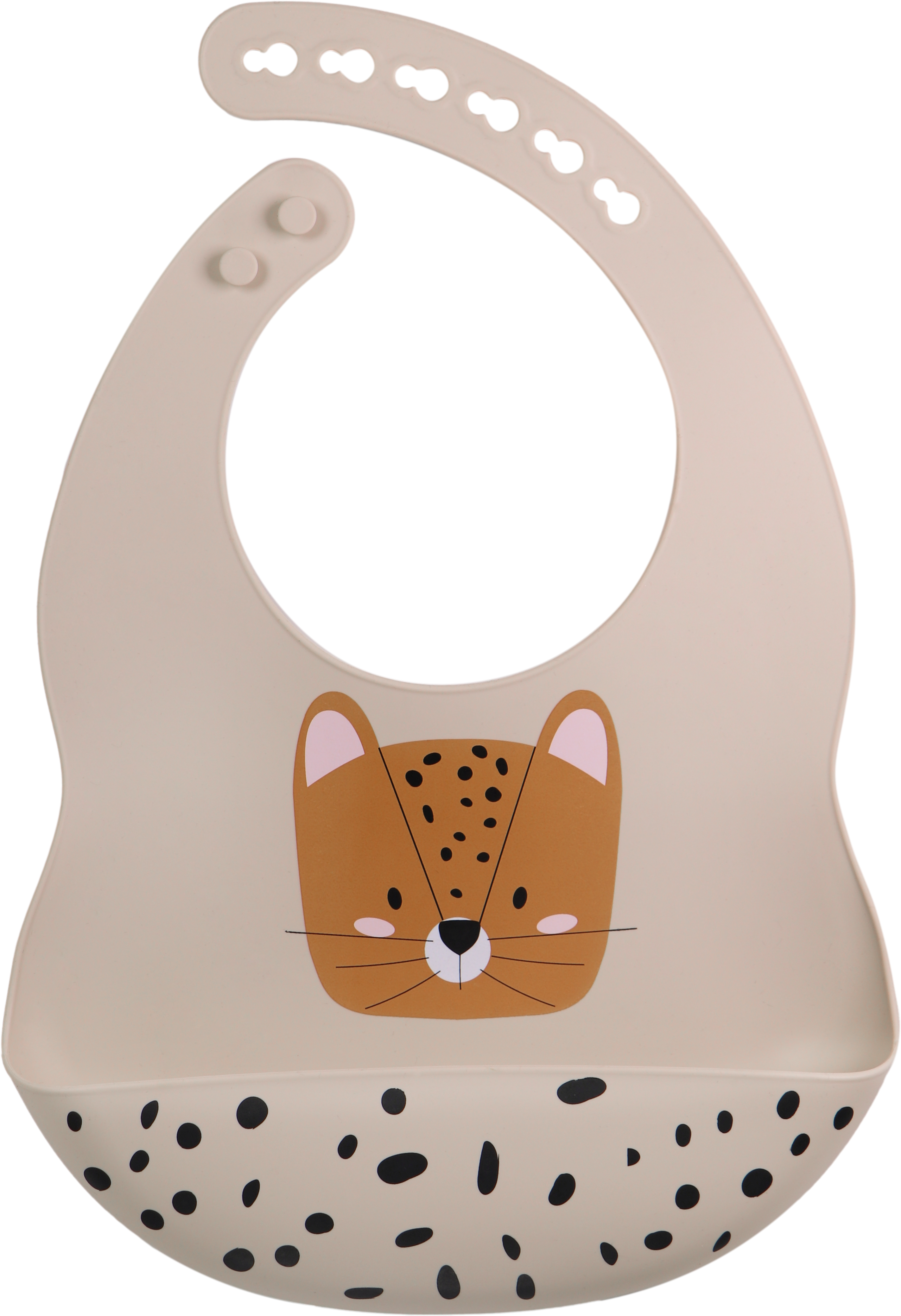 Lätzchen Leopard aus Silikon
