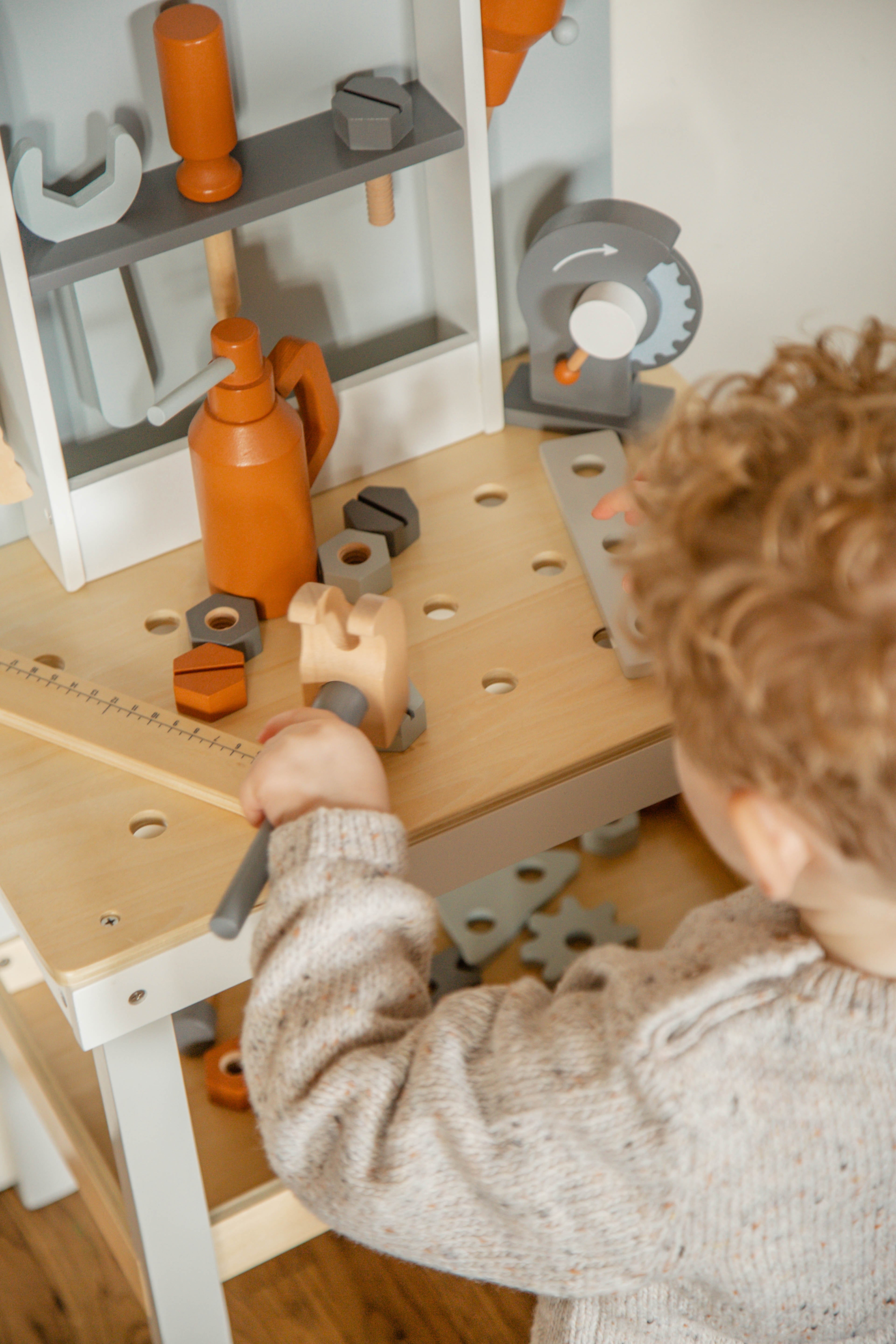 Werkbank aus Holz