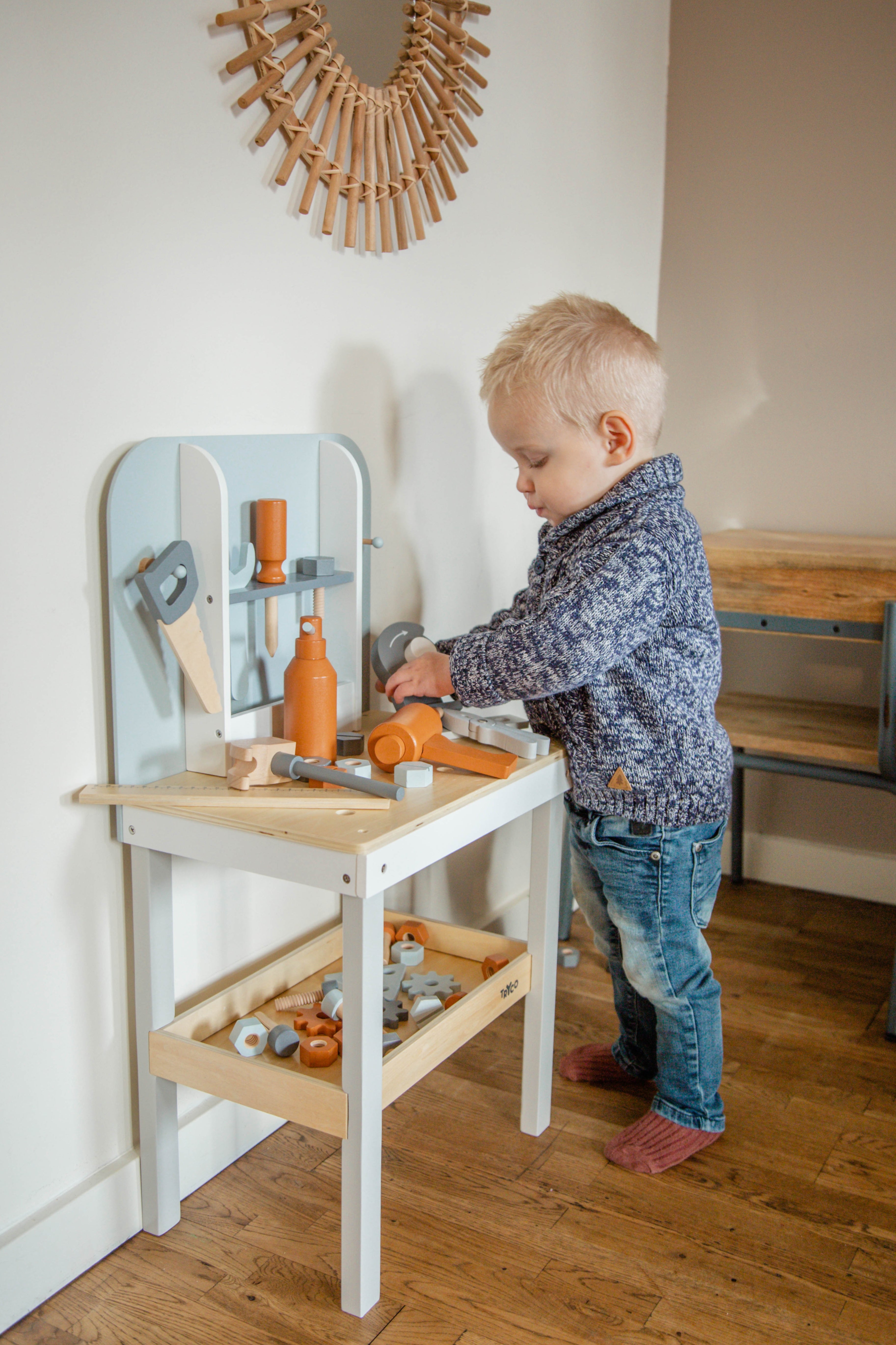 Werkbank aus Holz