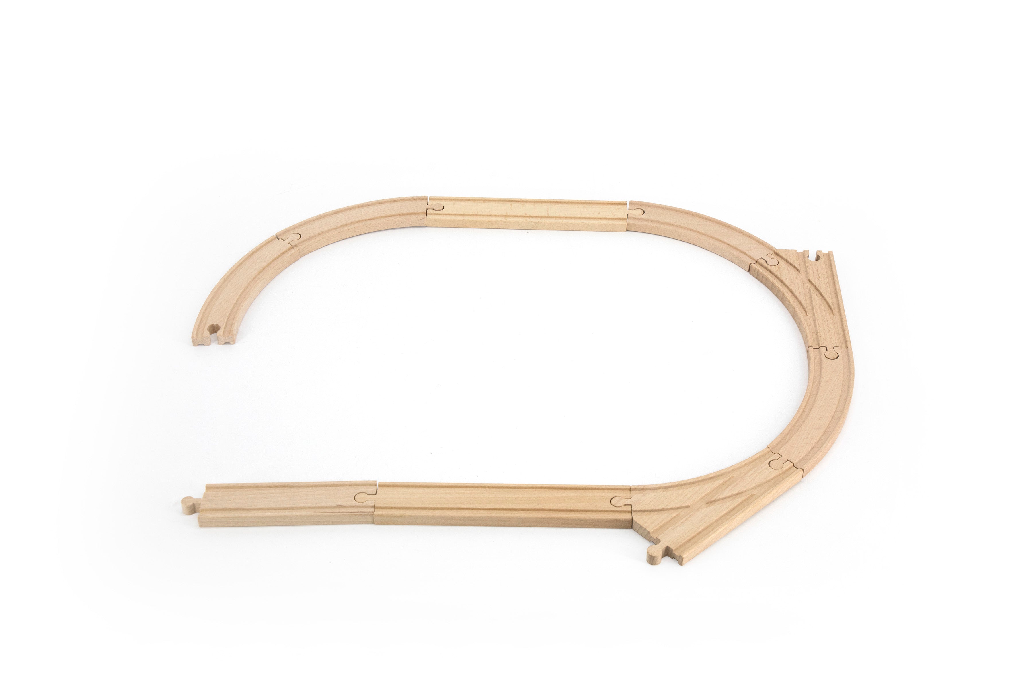 Zugset -Schienen-Erweiterung aus Holz