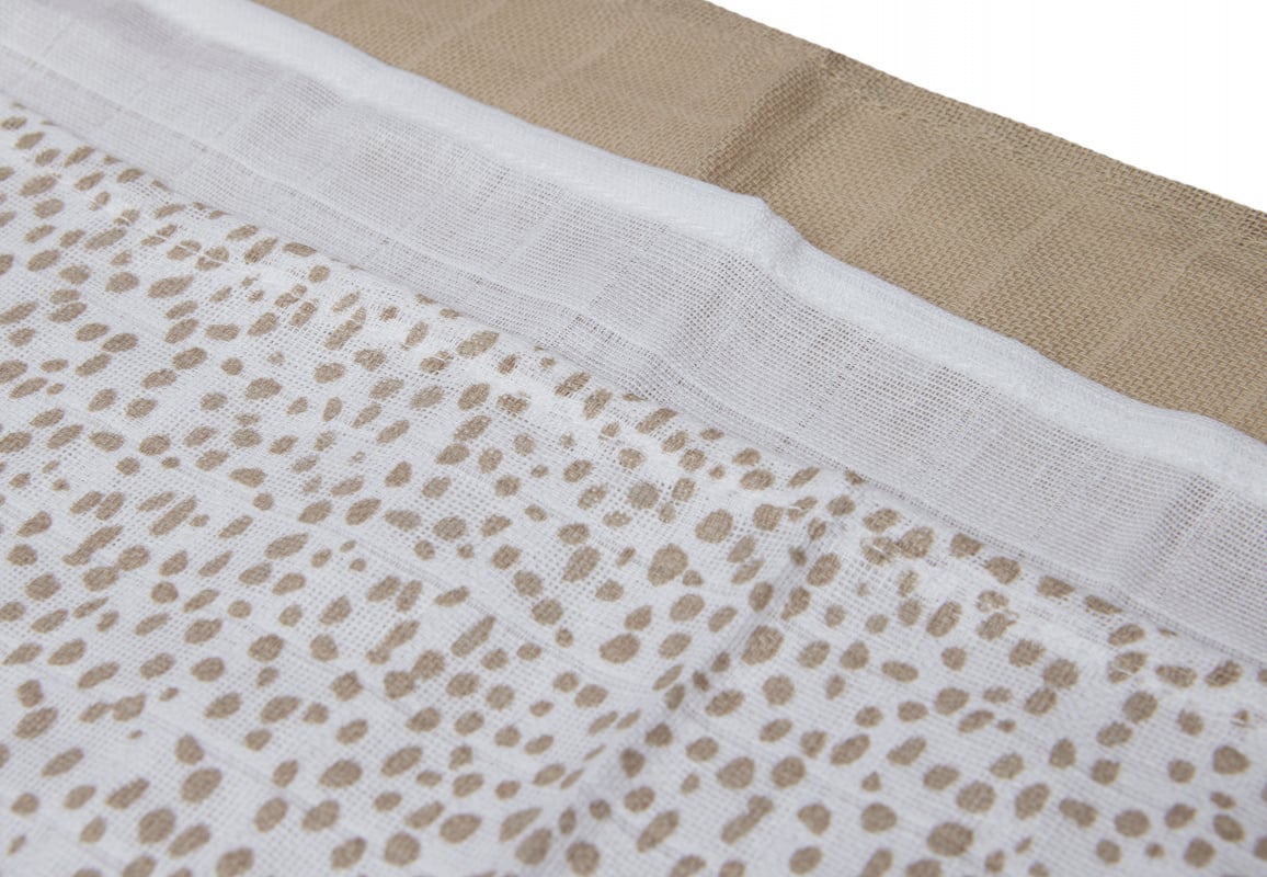 Jollein Spucktücher „Dotted" – 3er-Set (31x31cm)