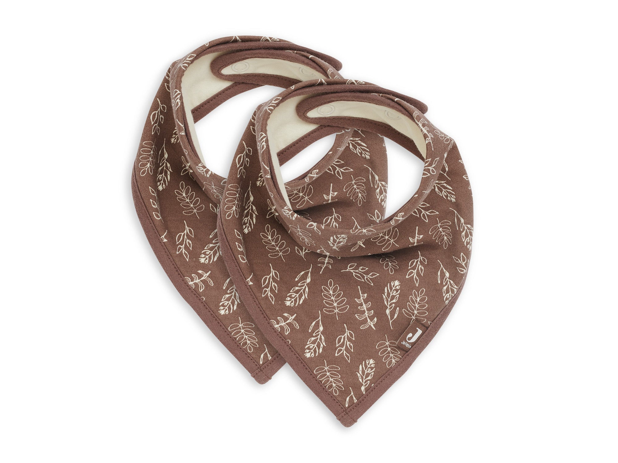 Jollein Bandana-Lätzchen 2er-Set - Chestnut