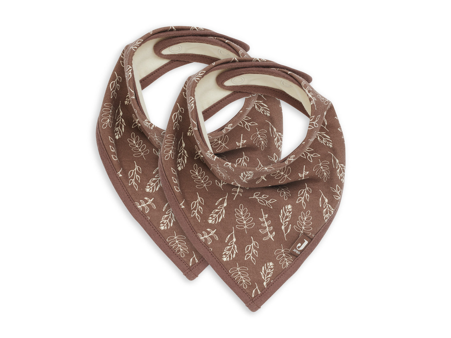 Jollein Bandana-Lätzchen 2er-Set - Chestnut