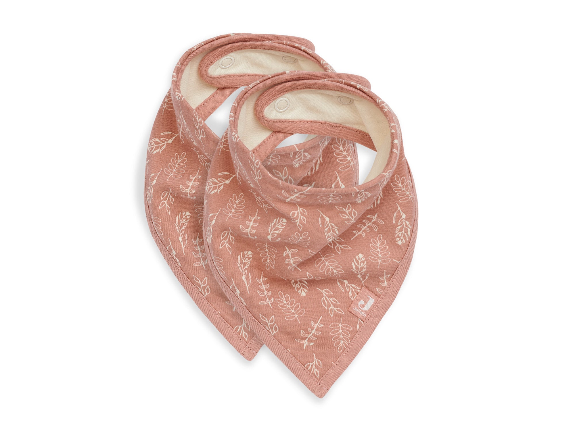 Jollein Bandana-Lätzchen im 2er-Set – Rosewood
