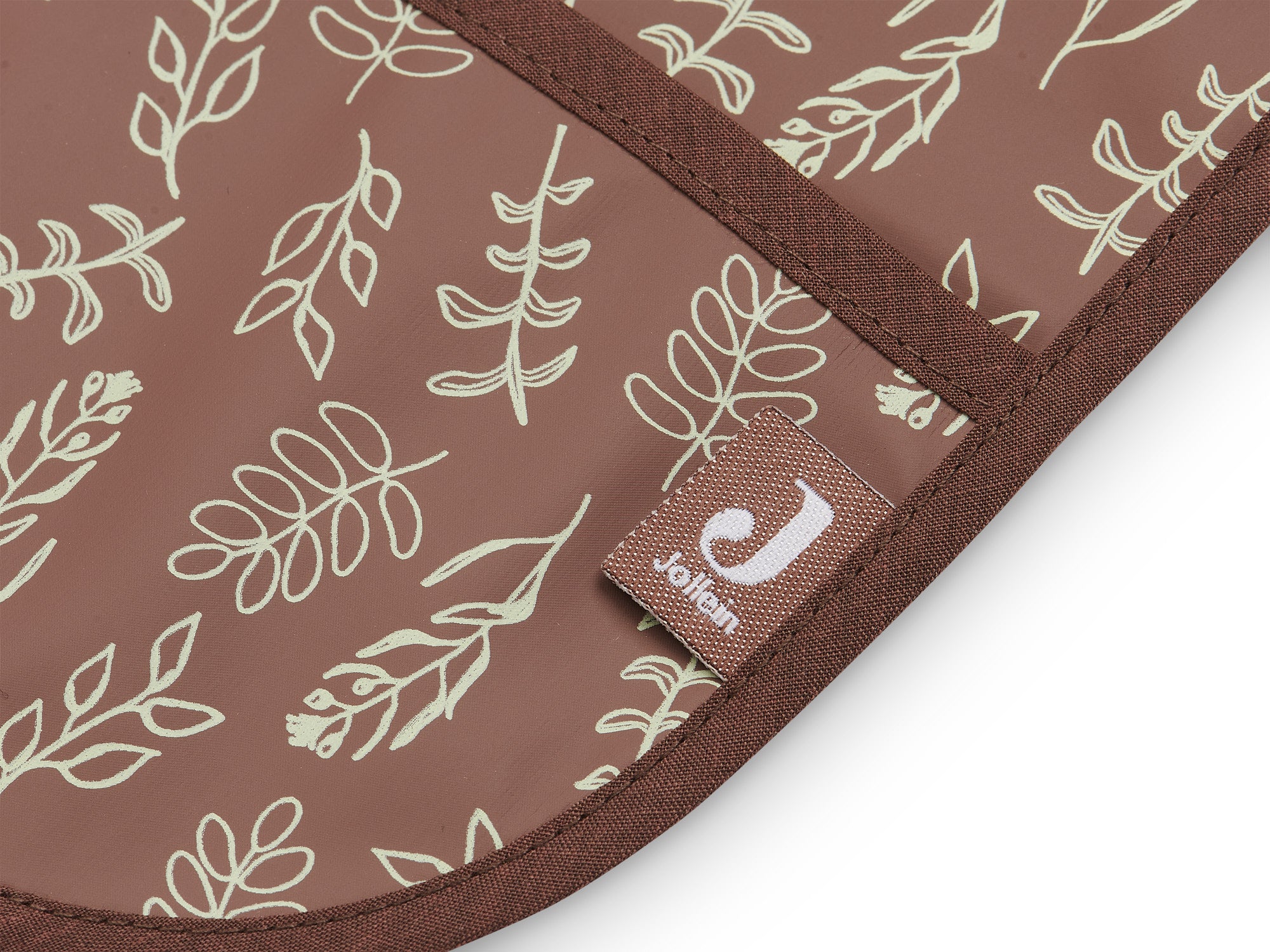 Jollein Wasserfeste Lätzchen mit Ärmeln – „Meadow Chestnut & Meadow Rosewood“