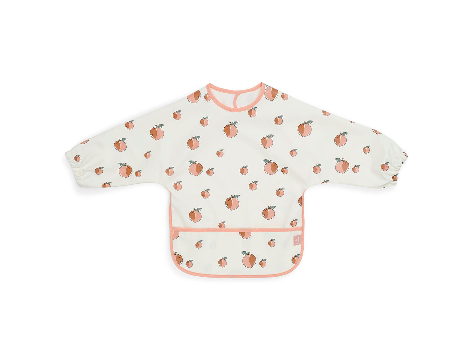 Jollein Wasserfeste Lätzchen mit Ärmeln – „Peach & Pear“