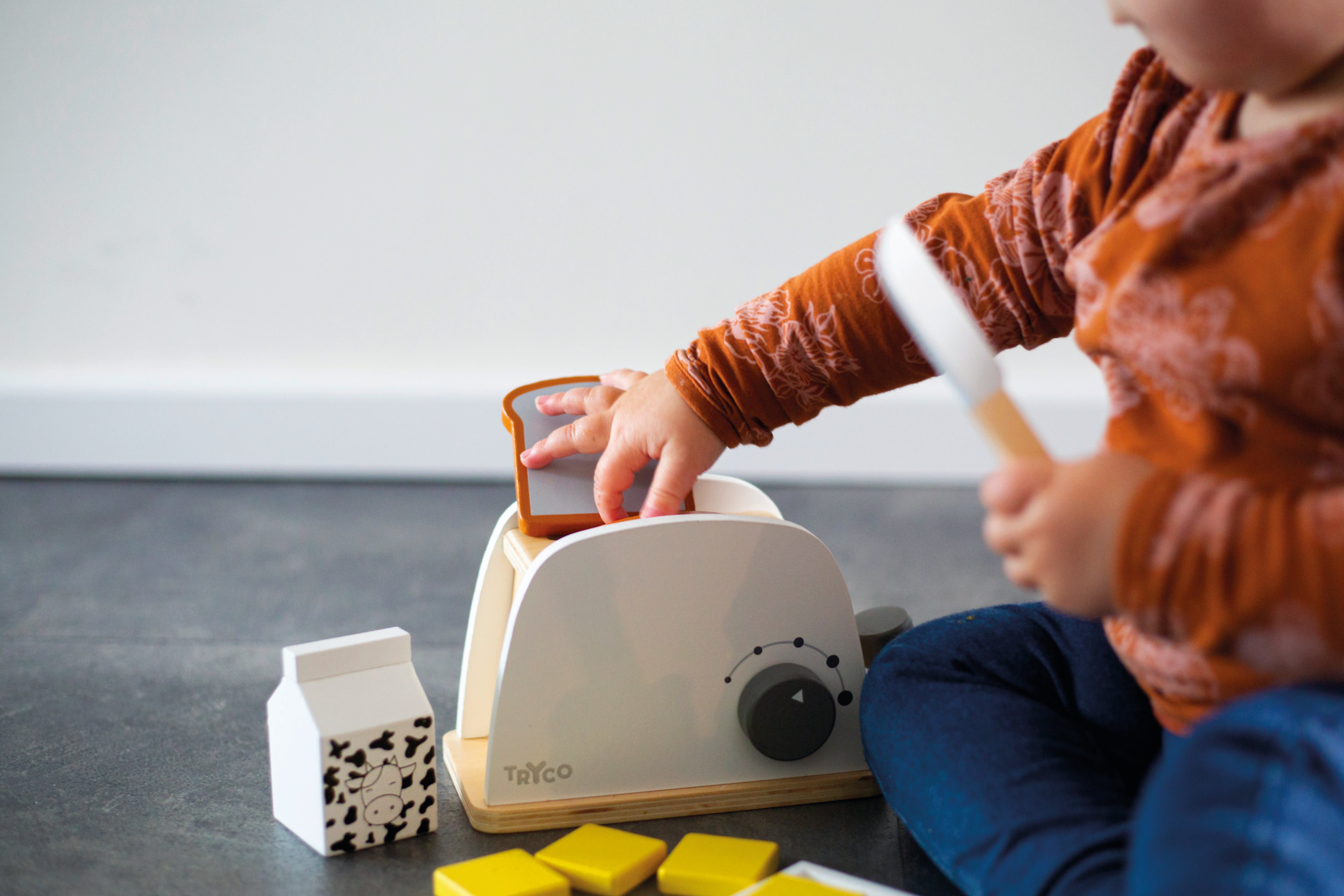 Holz-Toaster Set