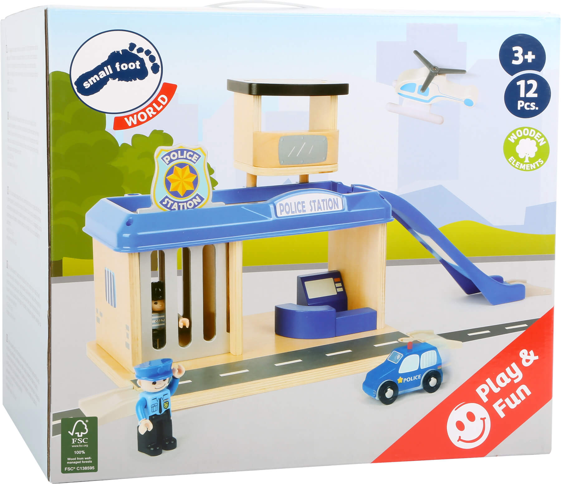 small foot Polizeiwache mit Zubehör aus Holz
