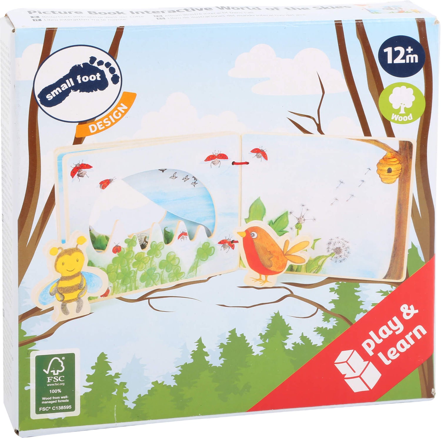 interaktives Holzbilderbuch - Waldlandschaft
