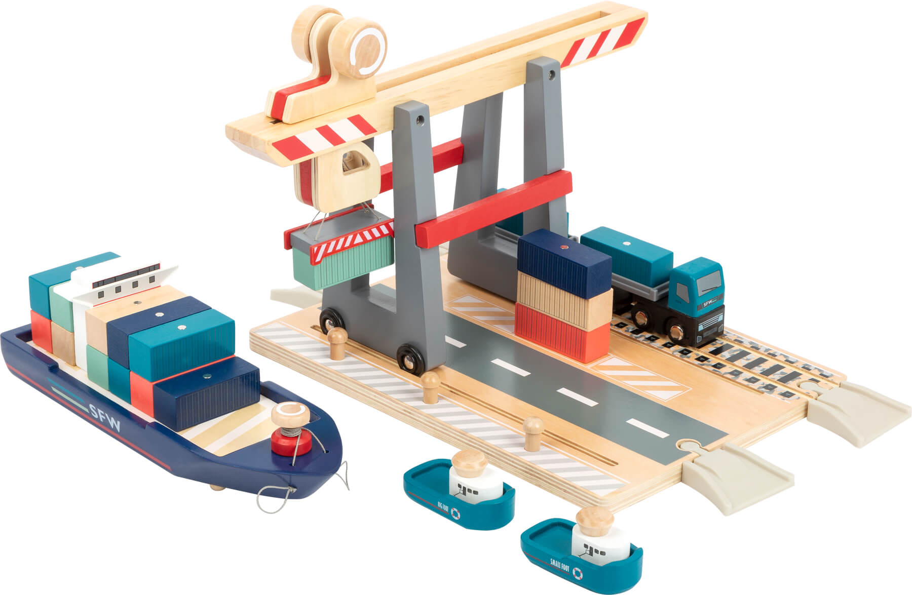 Container Terminal mit Zubehör