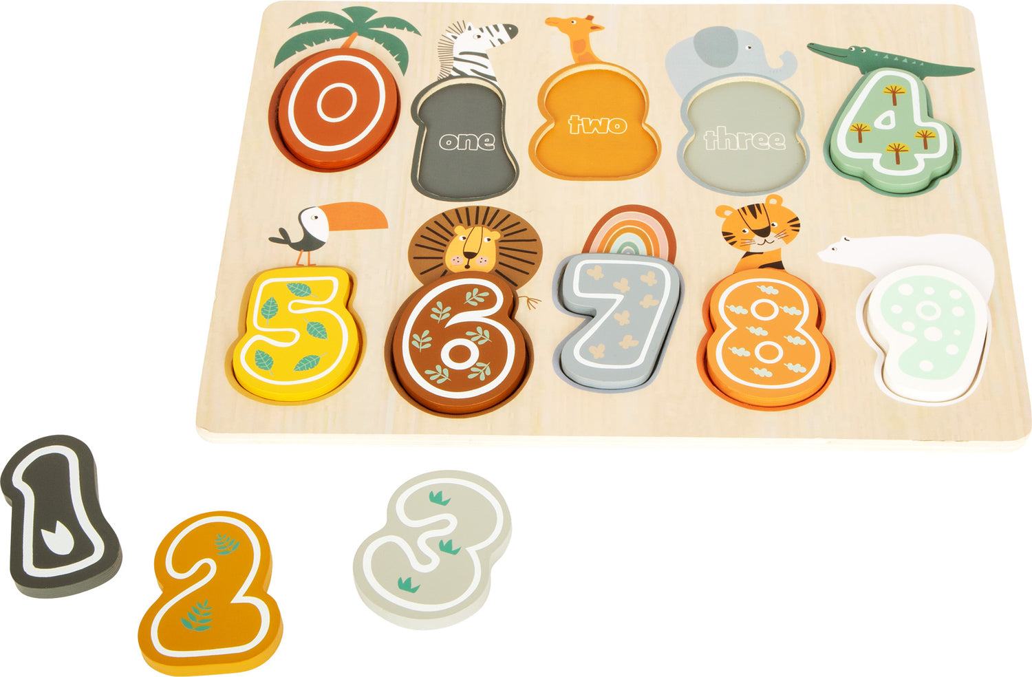 Setzpuzzle Zahlen „Safari“