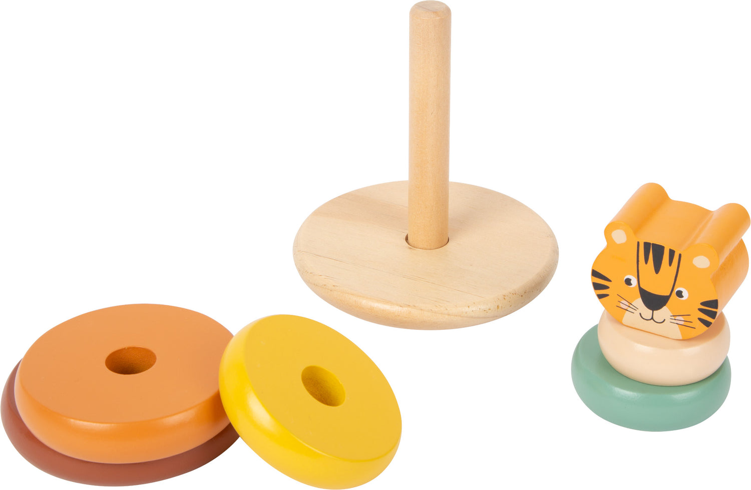 Stapelturm aus Holz Tiger Safari