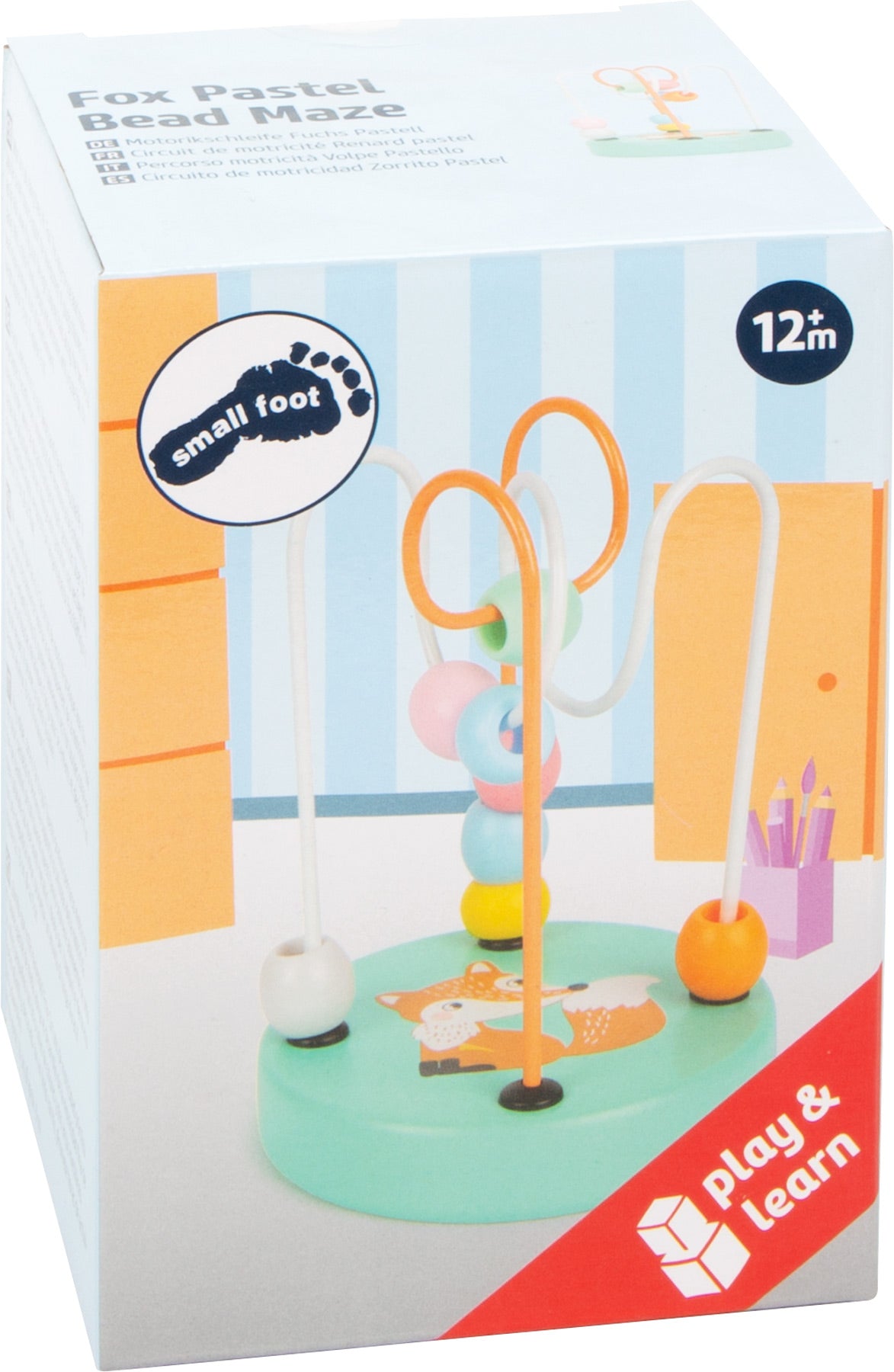 smallfoot Motorikschleife Pastell (Hase/Fuchs/Waschbär)
