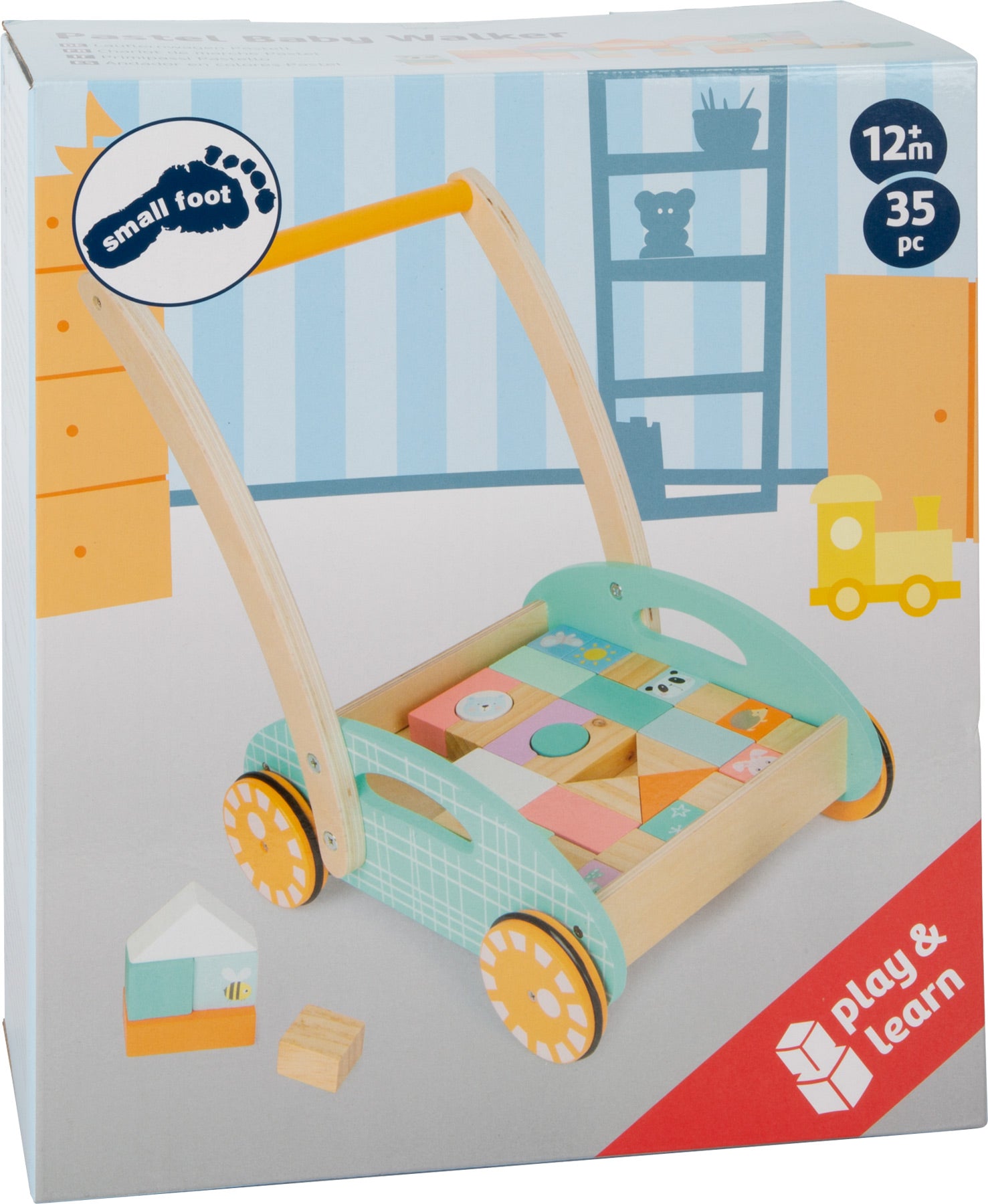 Lauflernwagen Pastell