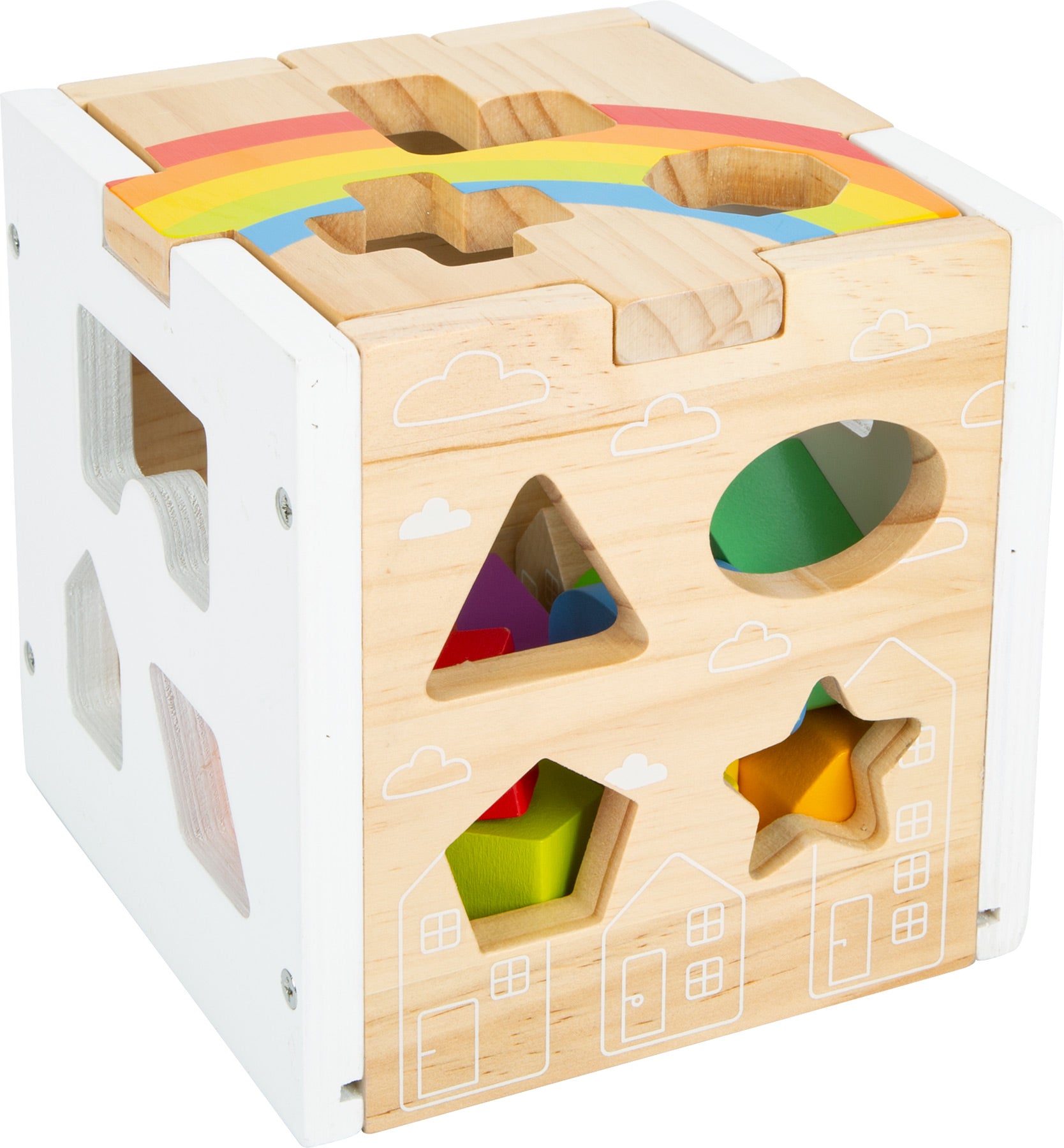 Steckwürfel Regenbogen