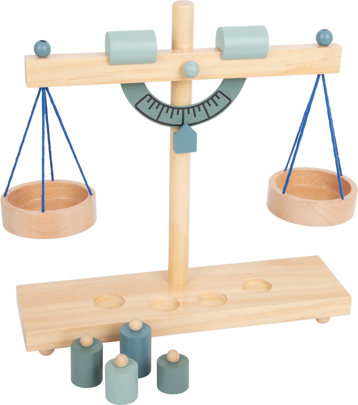 Waage für Kaufladen aus Holz/ Holzwaage