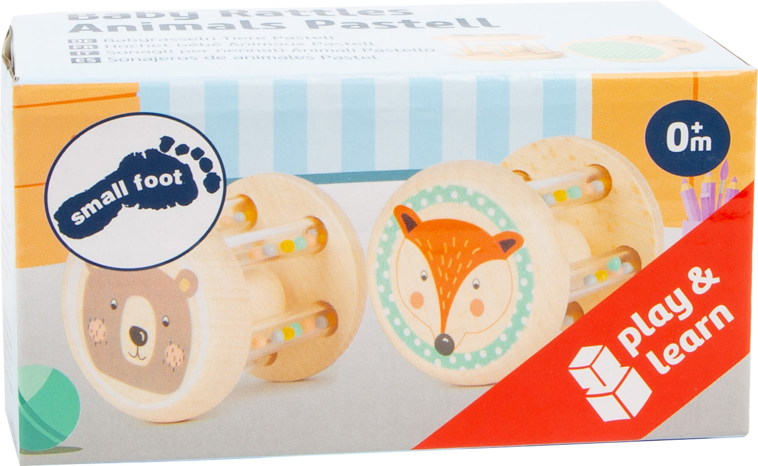 Babyrassel Tiere Pastell
