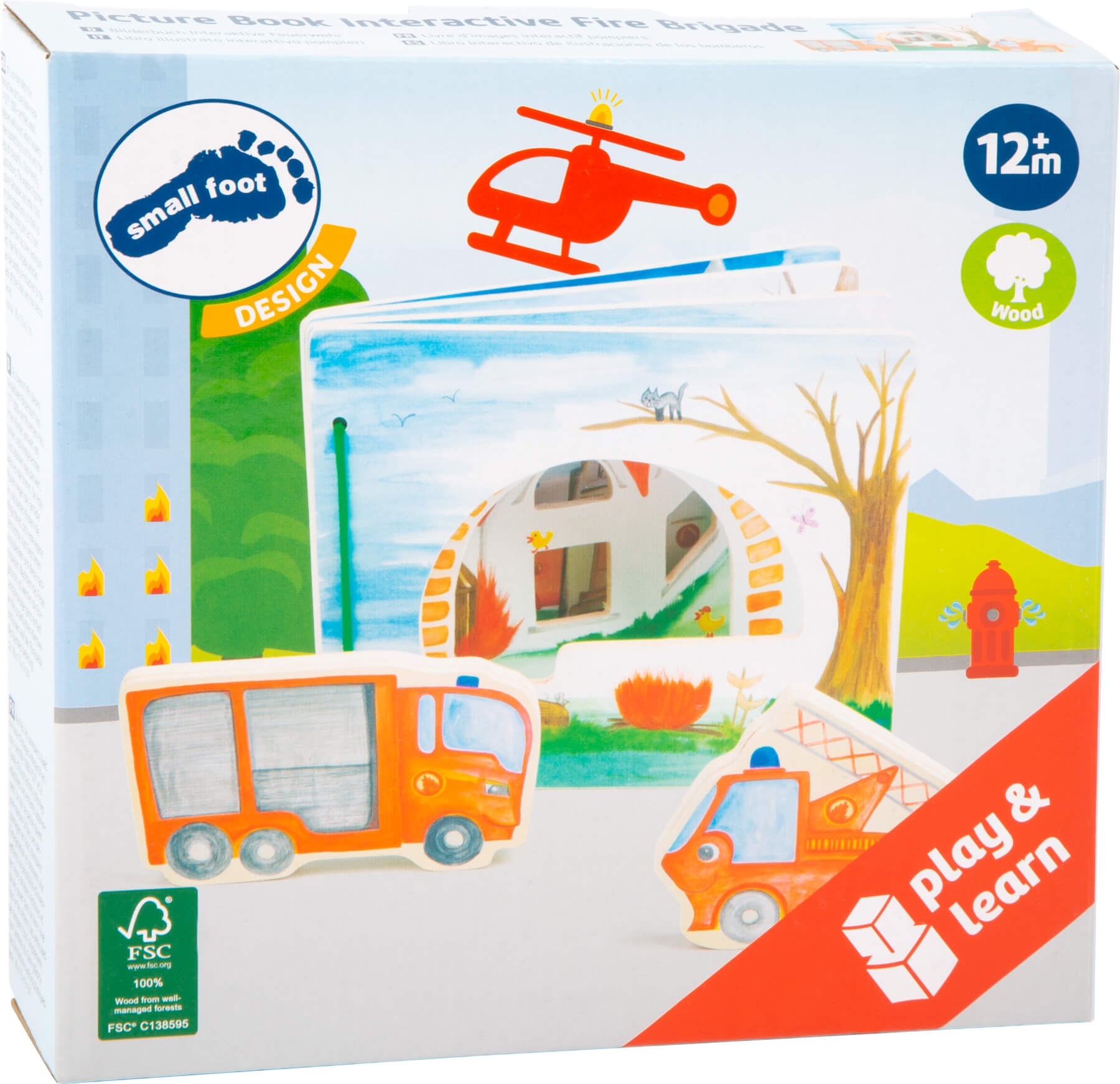 small foot interaktives Holz-Bilderbuch