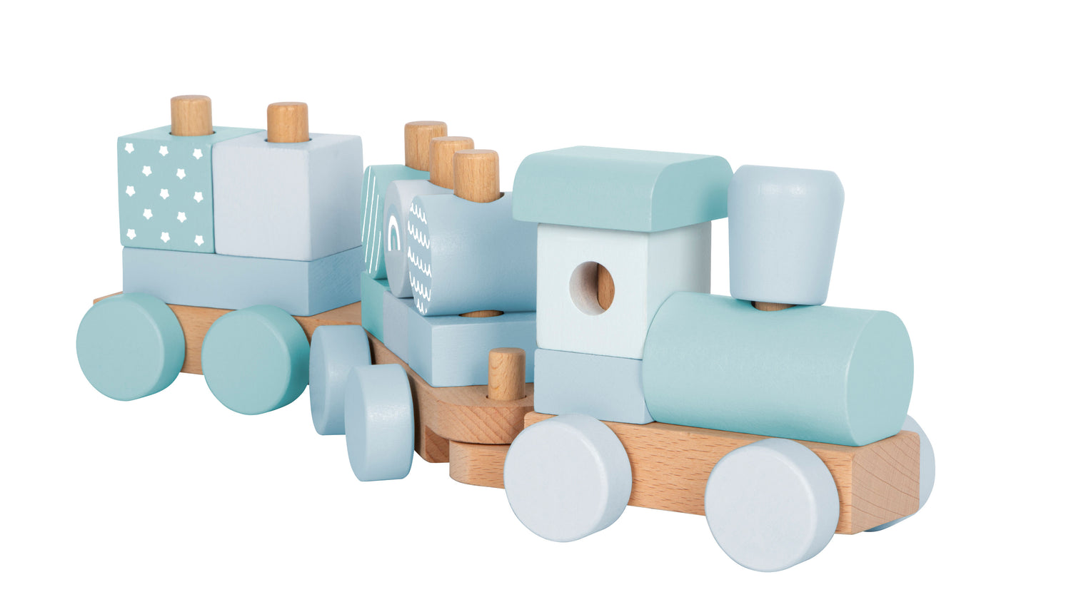 small foot Holzzug in blau