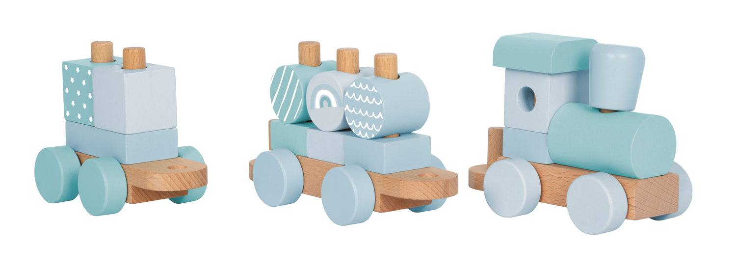 small foot Holzzug in blau