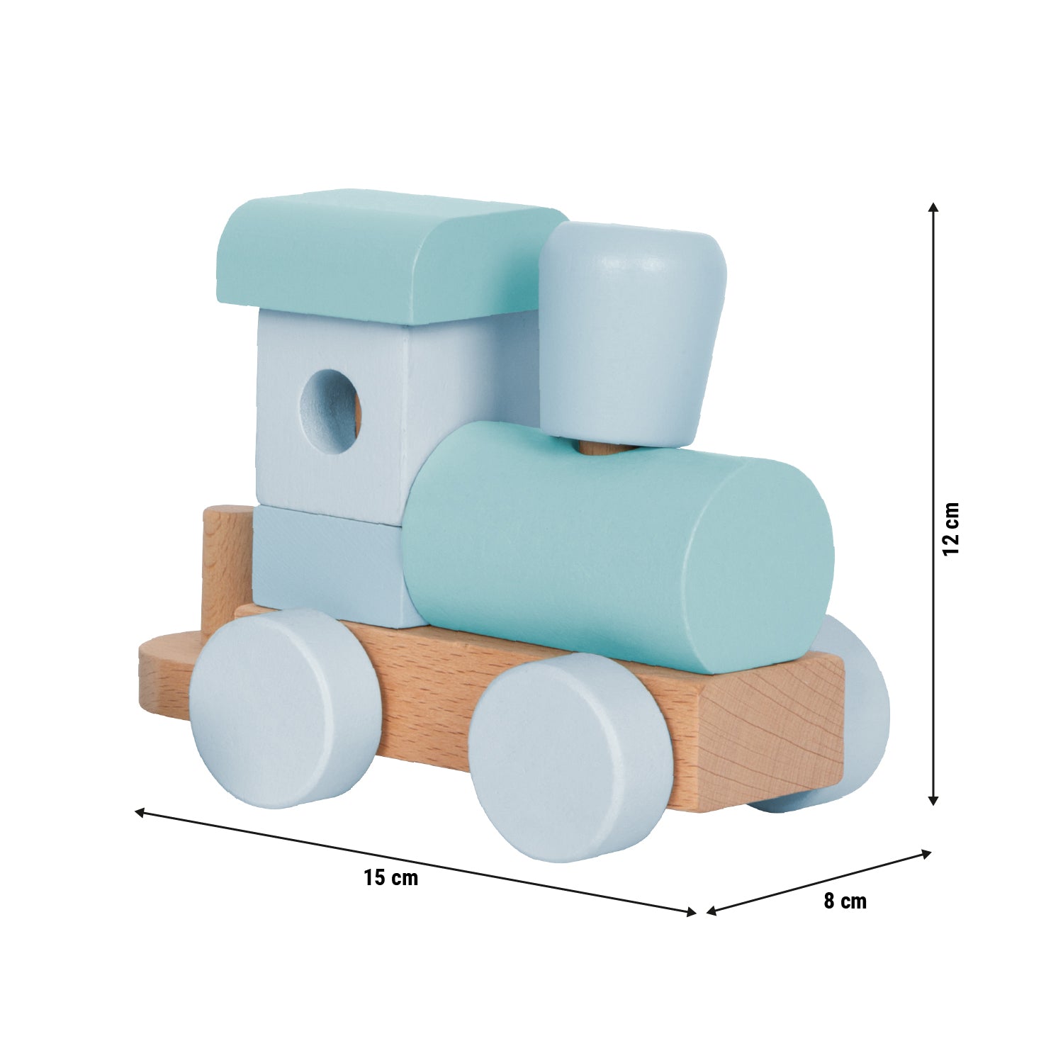 small foot Holzzug in blau