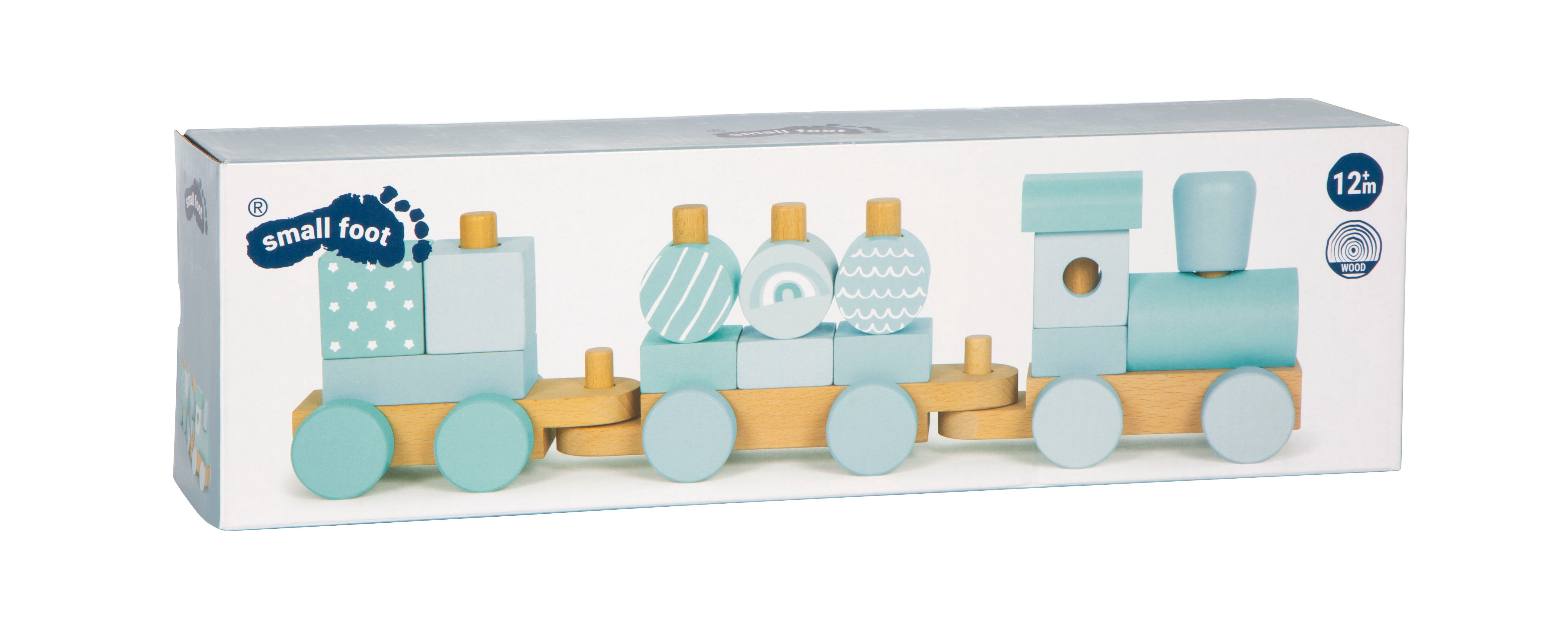 small foot Holzzug in blau