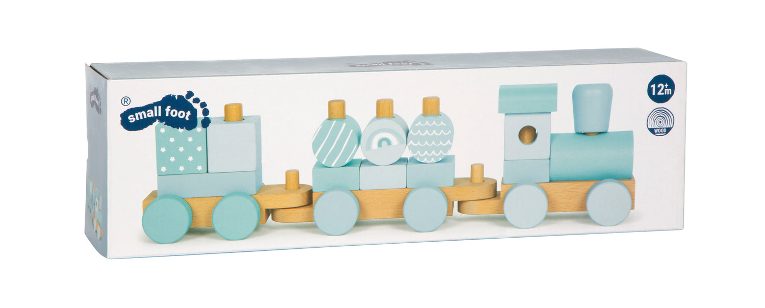 small foot Holzzug in blau