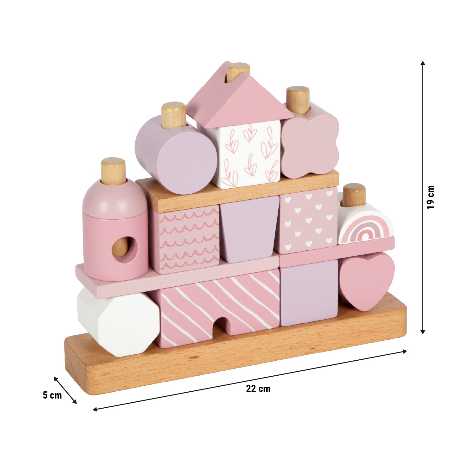 Stapelhaus in rosa von small foot