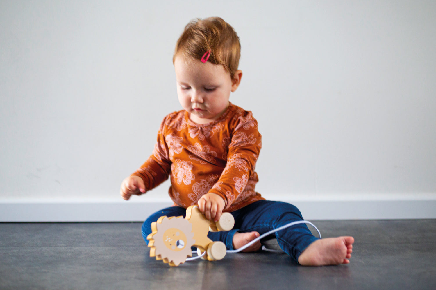 TRYCO Nachziehspielzeug – Löwe aus Holz