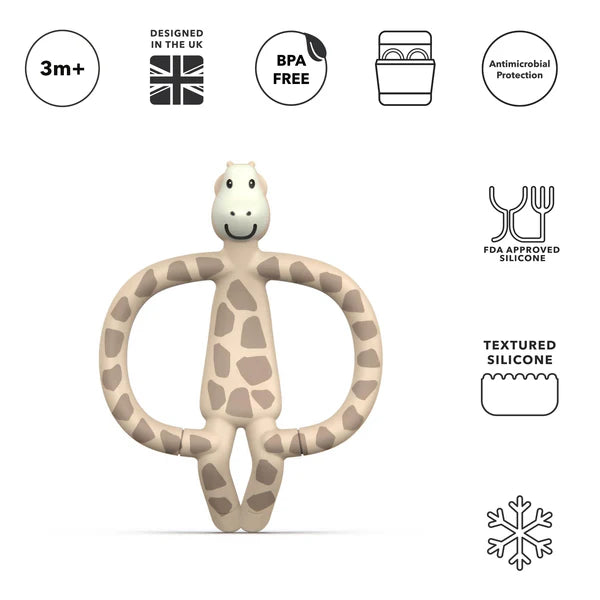 Matchstick Monkey Giraffe ,Animal Teether & Teethin Gel' Set